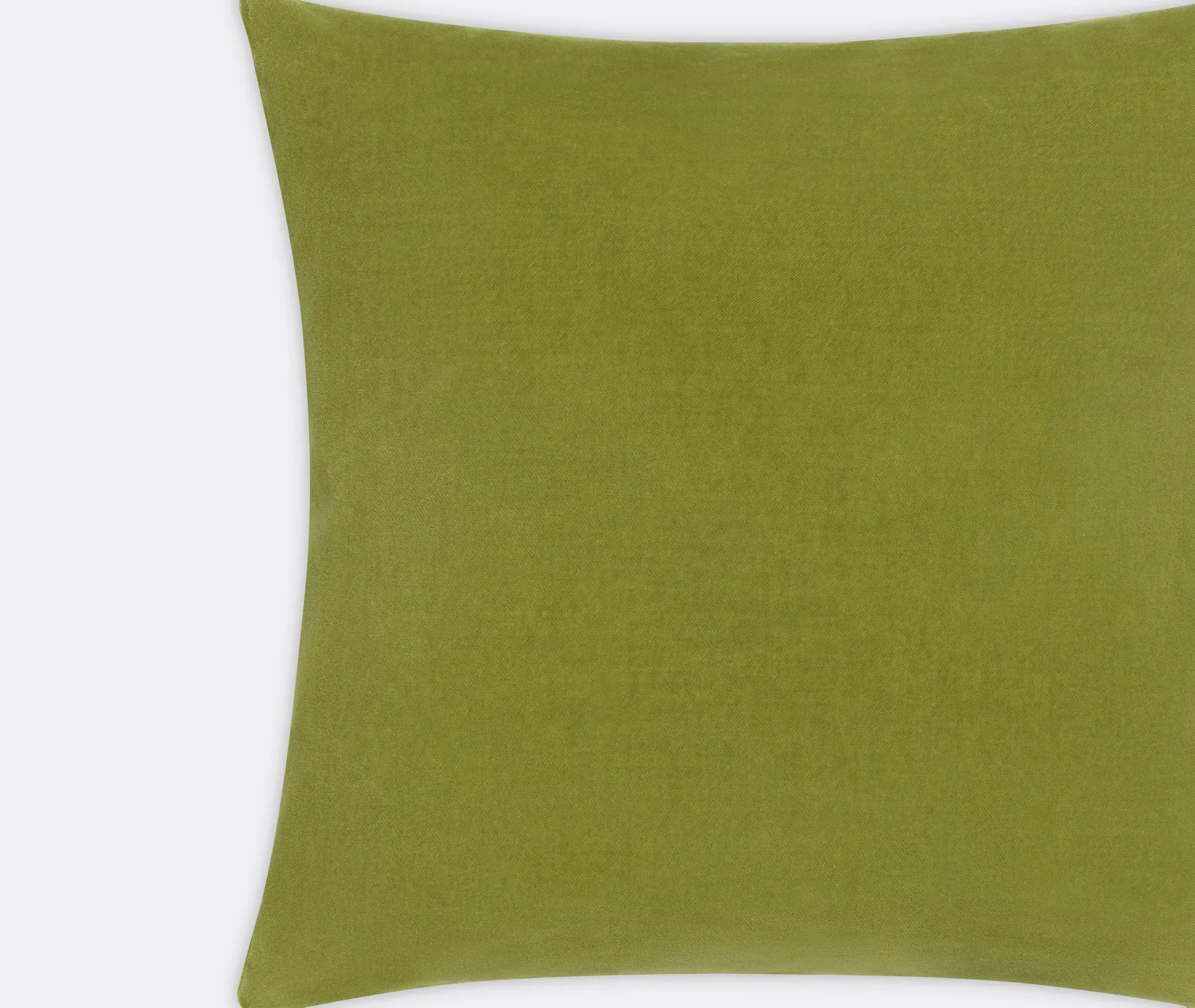 Square Cushion Cover - Leaves, Velvet