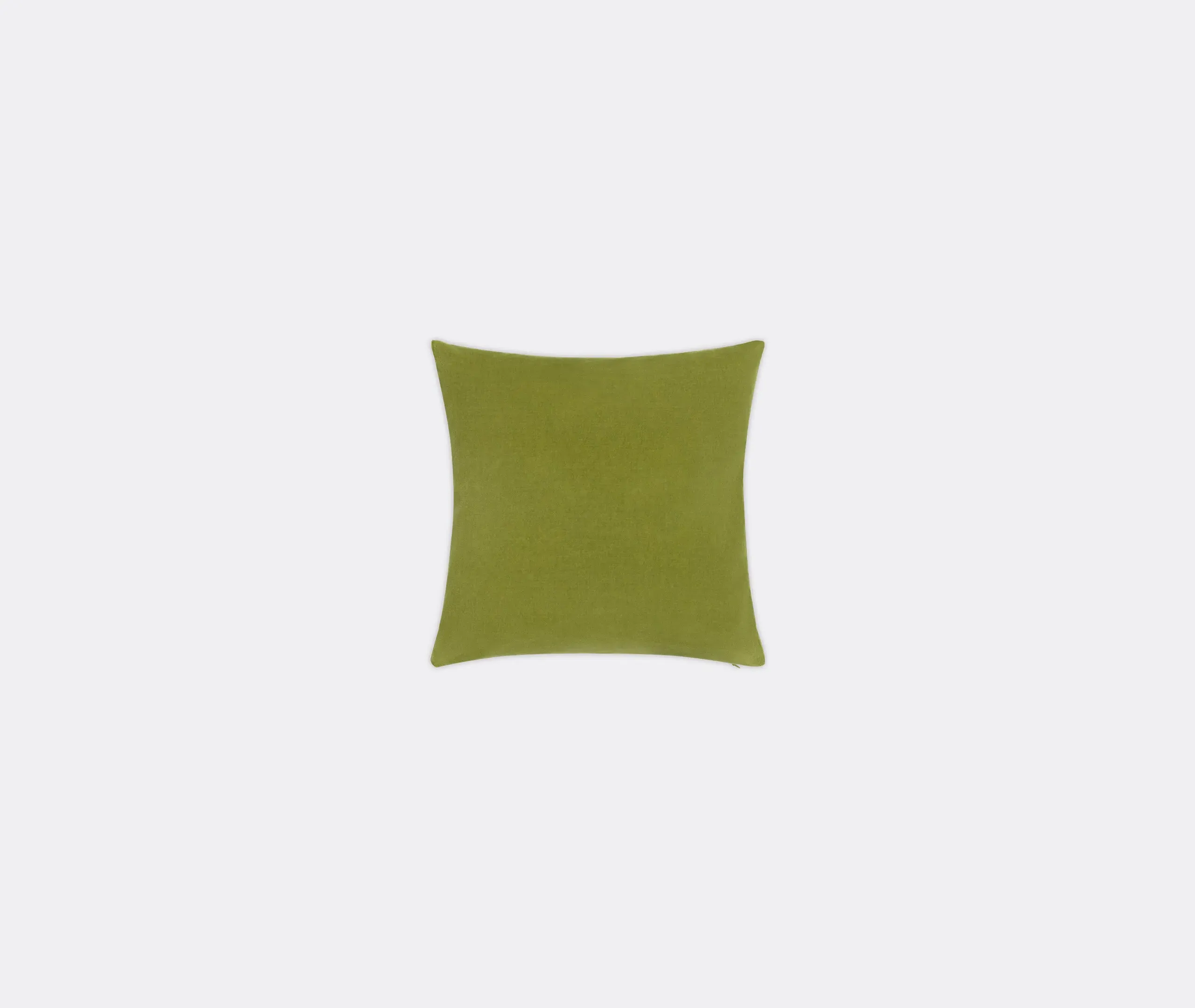 Square Cushion Cover - Leaves, Velvet
