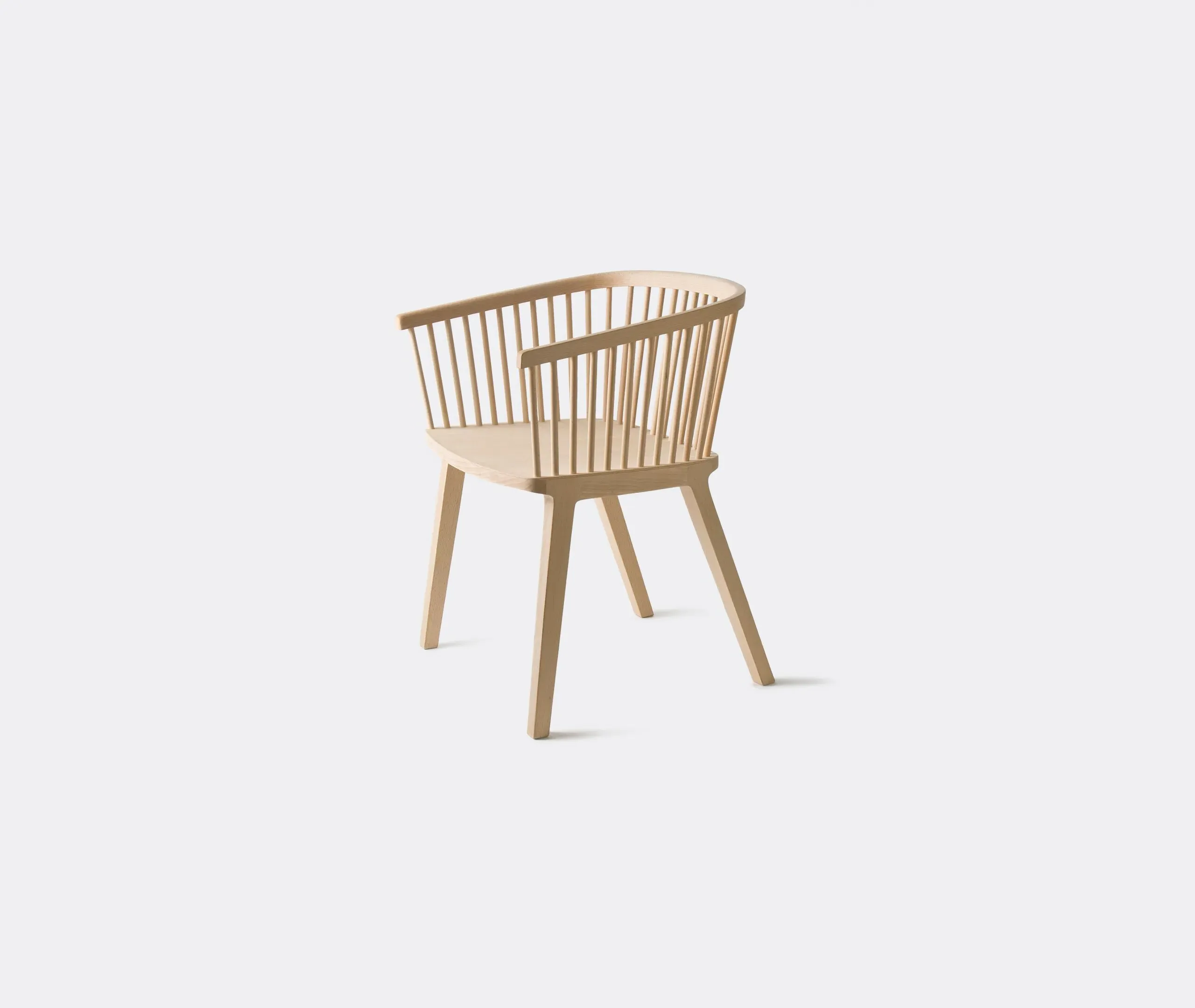 Armchair with Vertical Rods - Beech Wood image