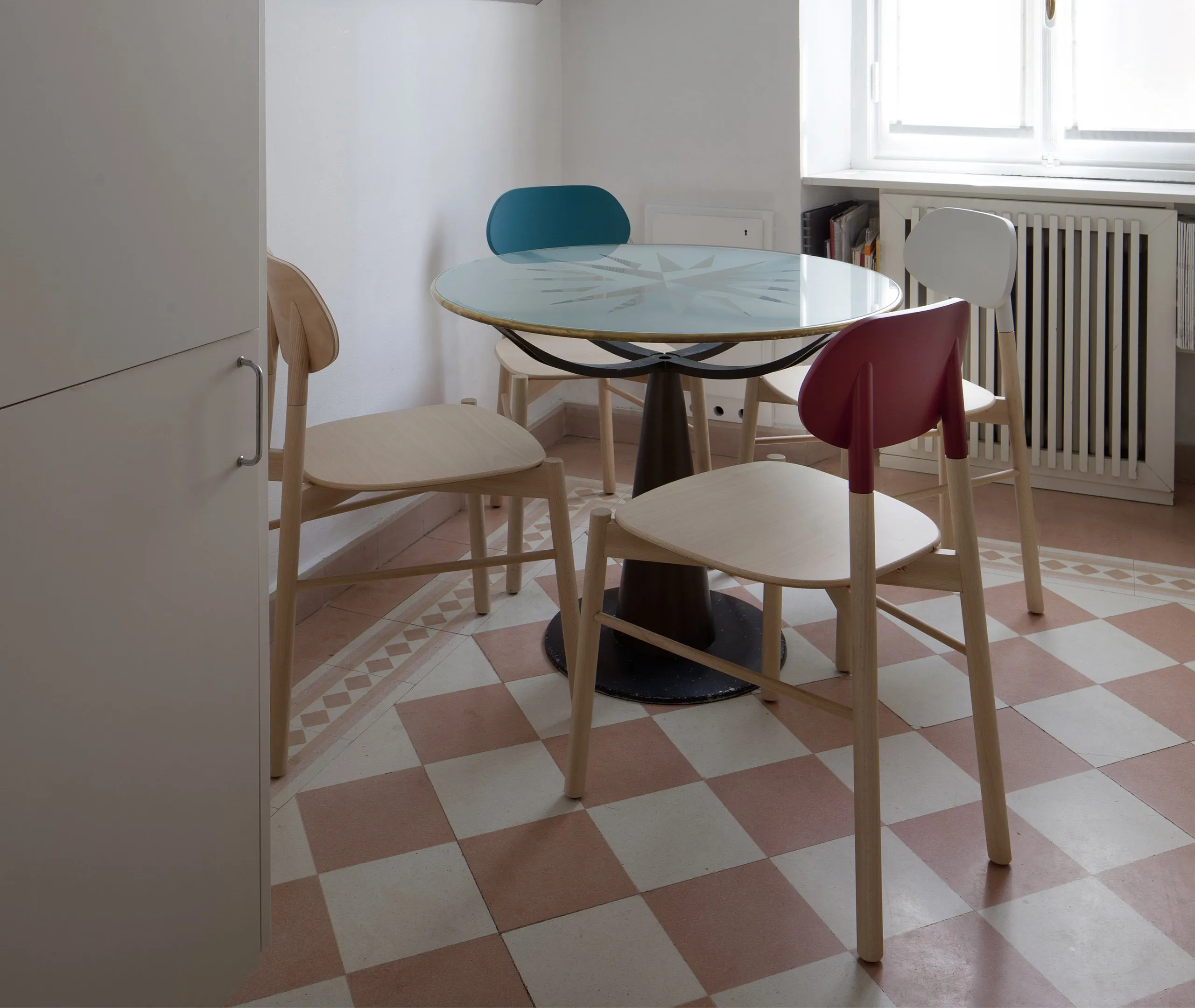 Dining Chair with Gold Leaf - Beech Wood