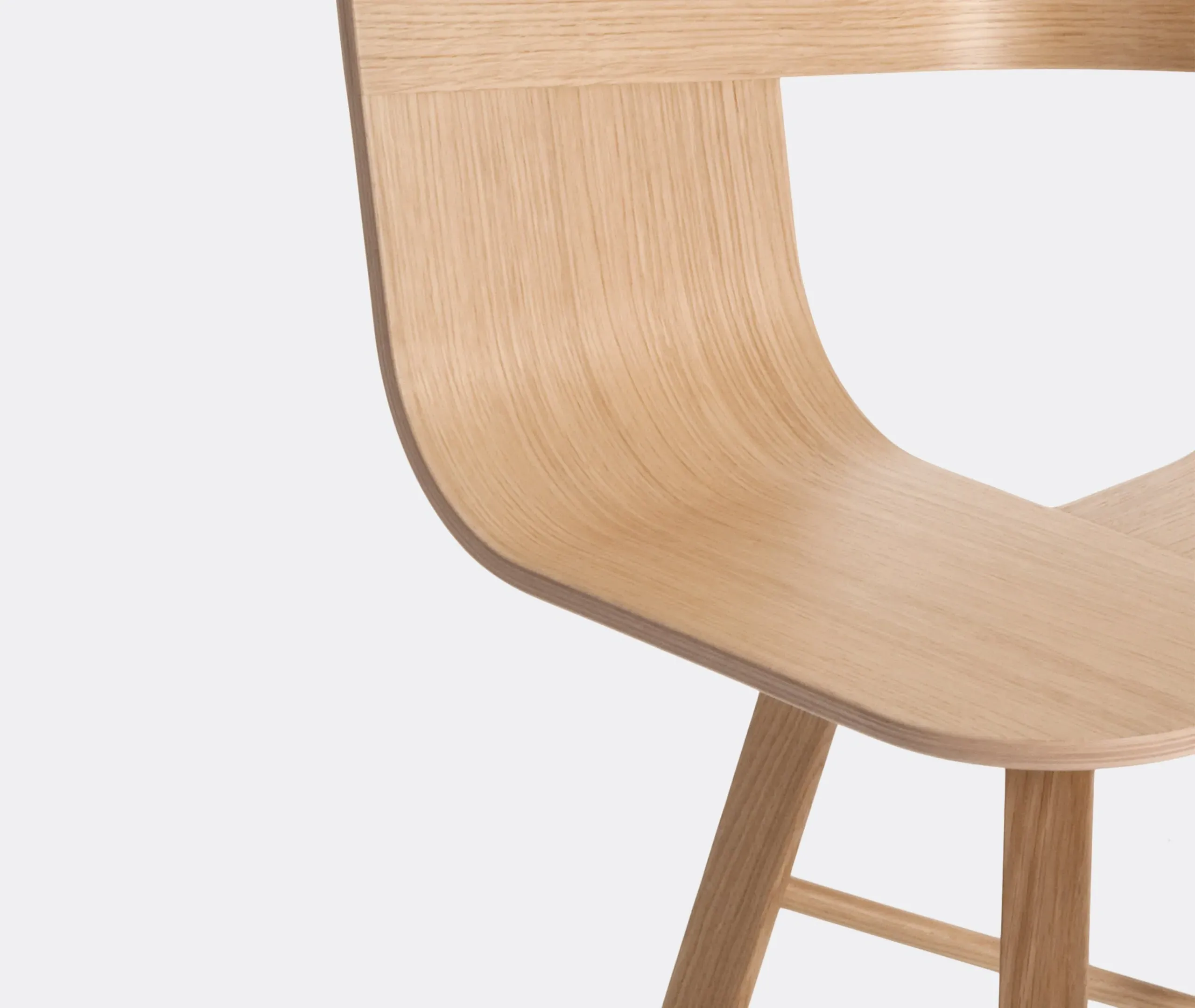 Tria Chair with Ribbon Backrest - Natural, Oak