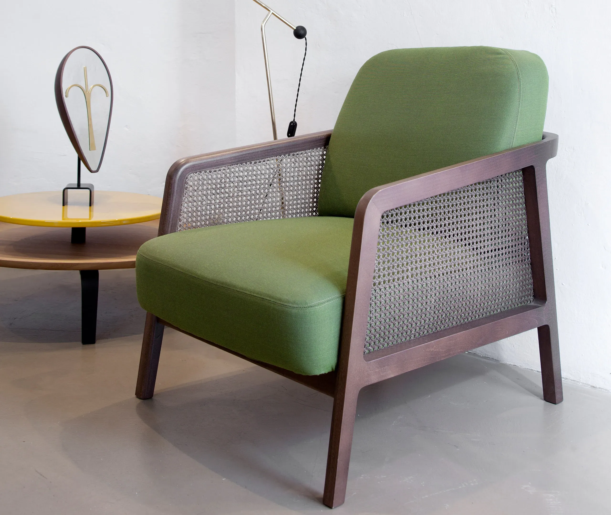 Wise Bikita Mirror - Walnut, Black