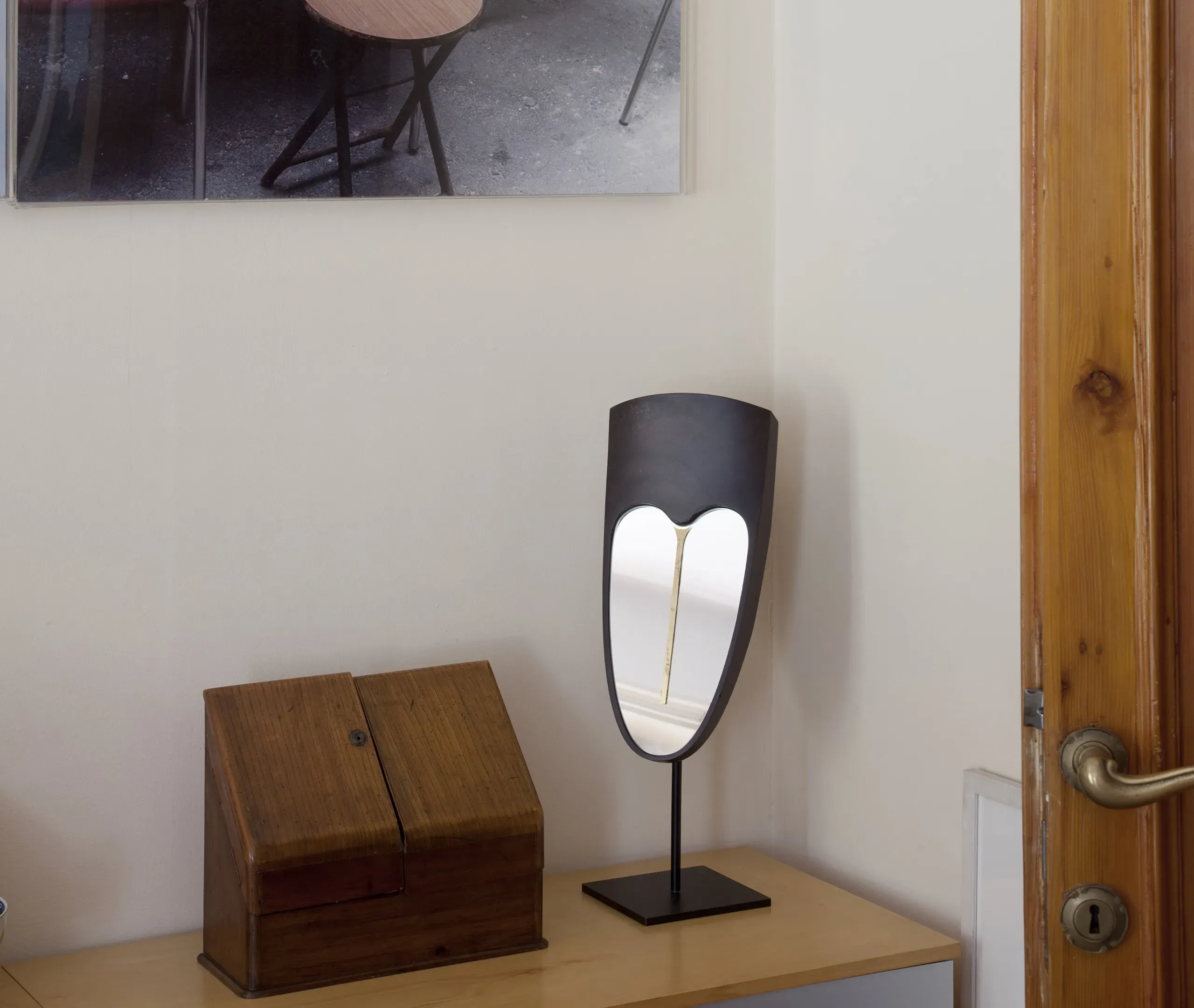 Wise Eze Mirror - Wengé, Black