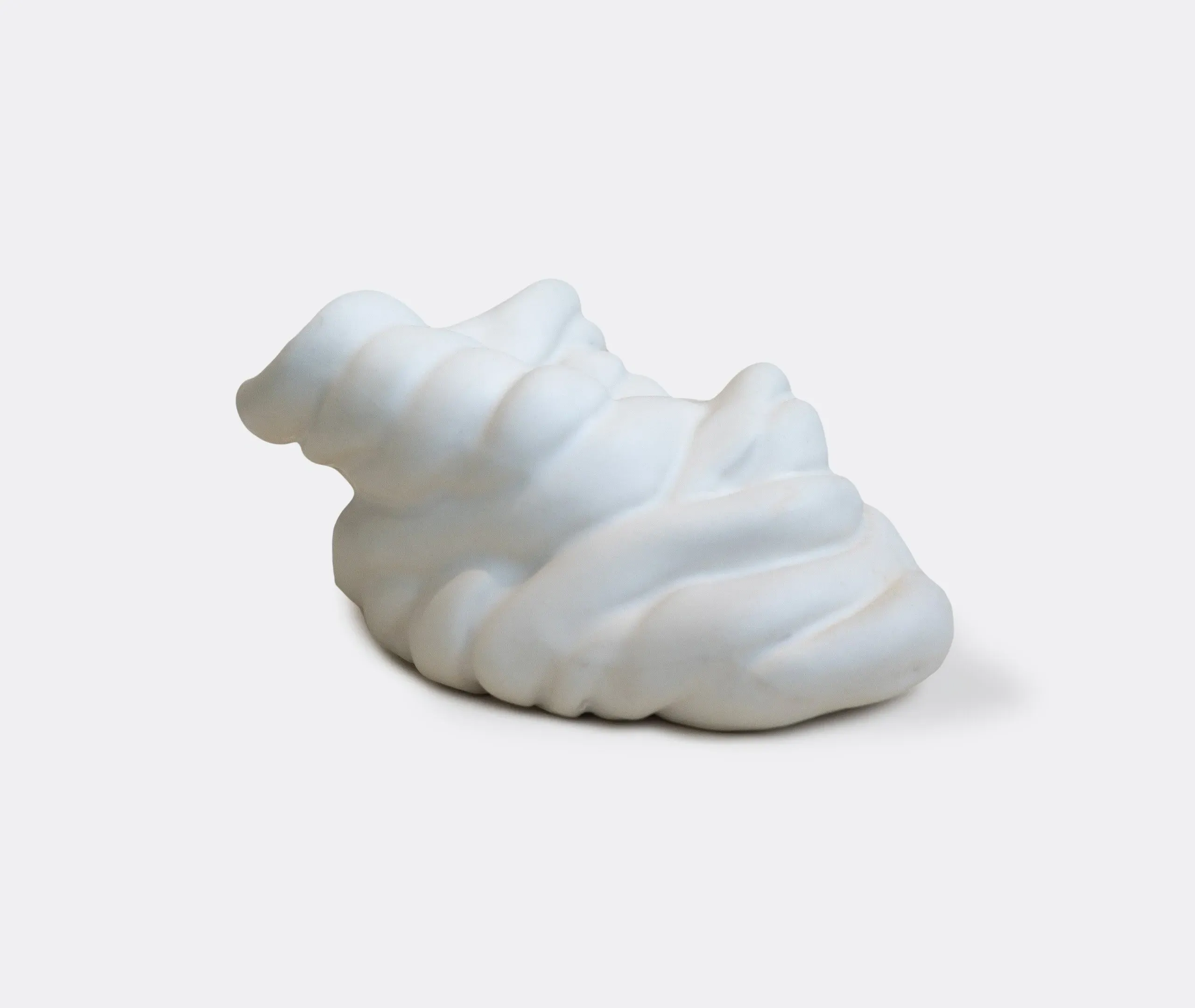 Running Against The Tide Vase - White, Ceramic