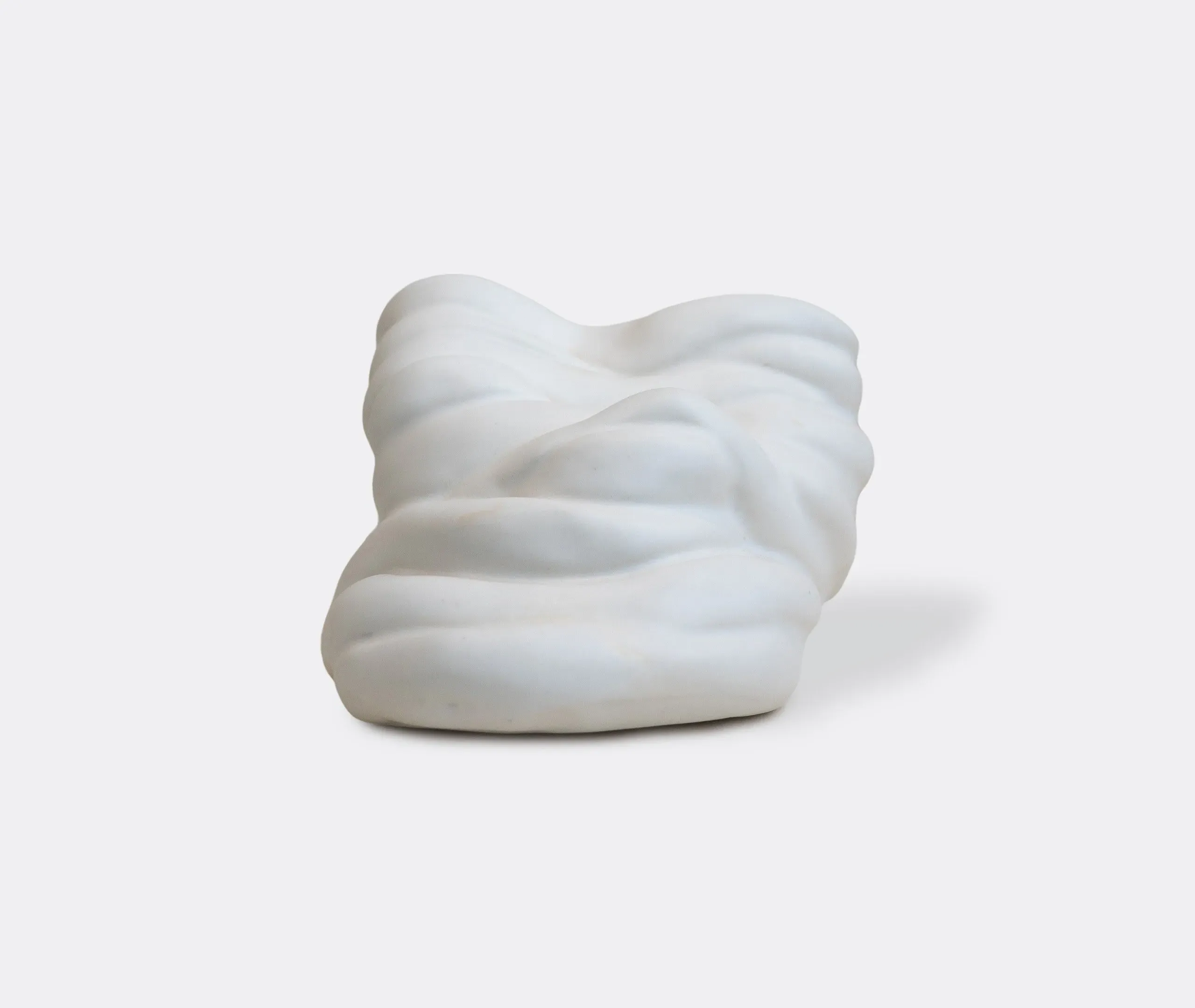 Running Against The Tide Vase - White, Ceramic