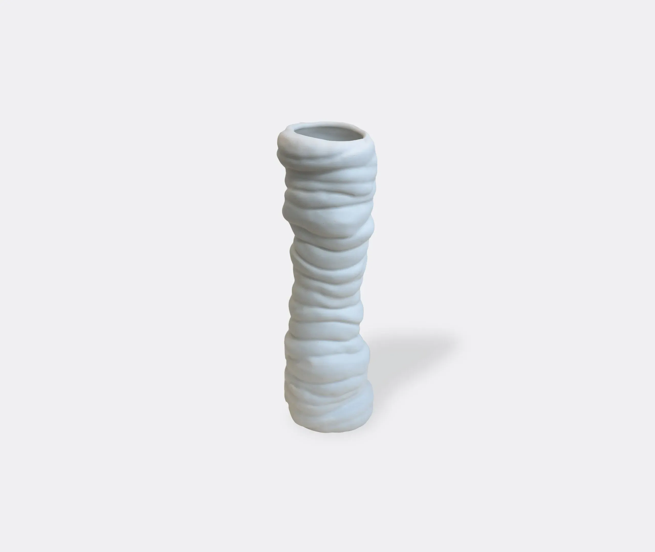 Tall Sculptural Vase - White, Ceramic