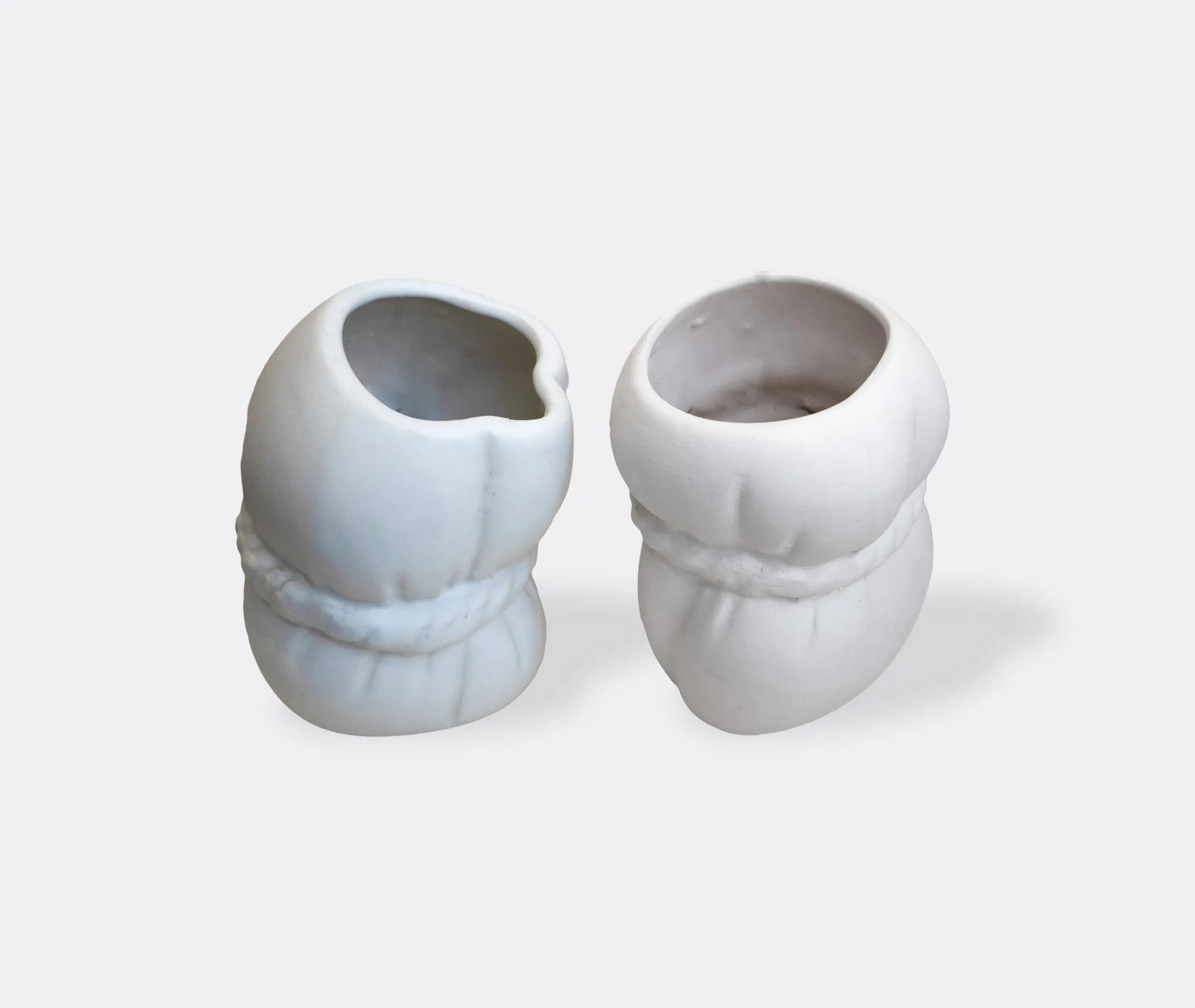 Two Misfits Vase Set - White, Ceramic