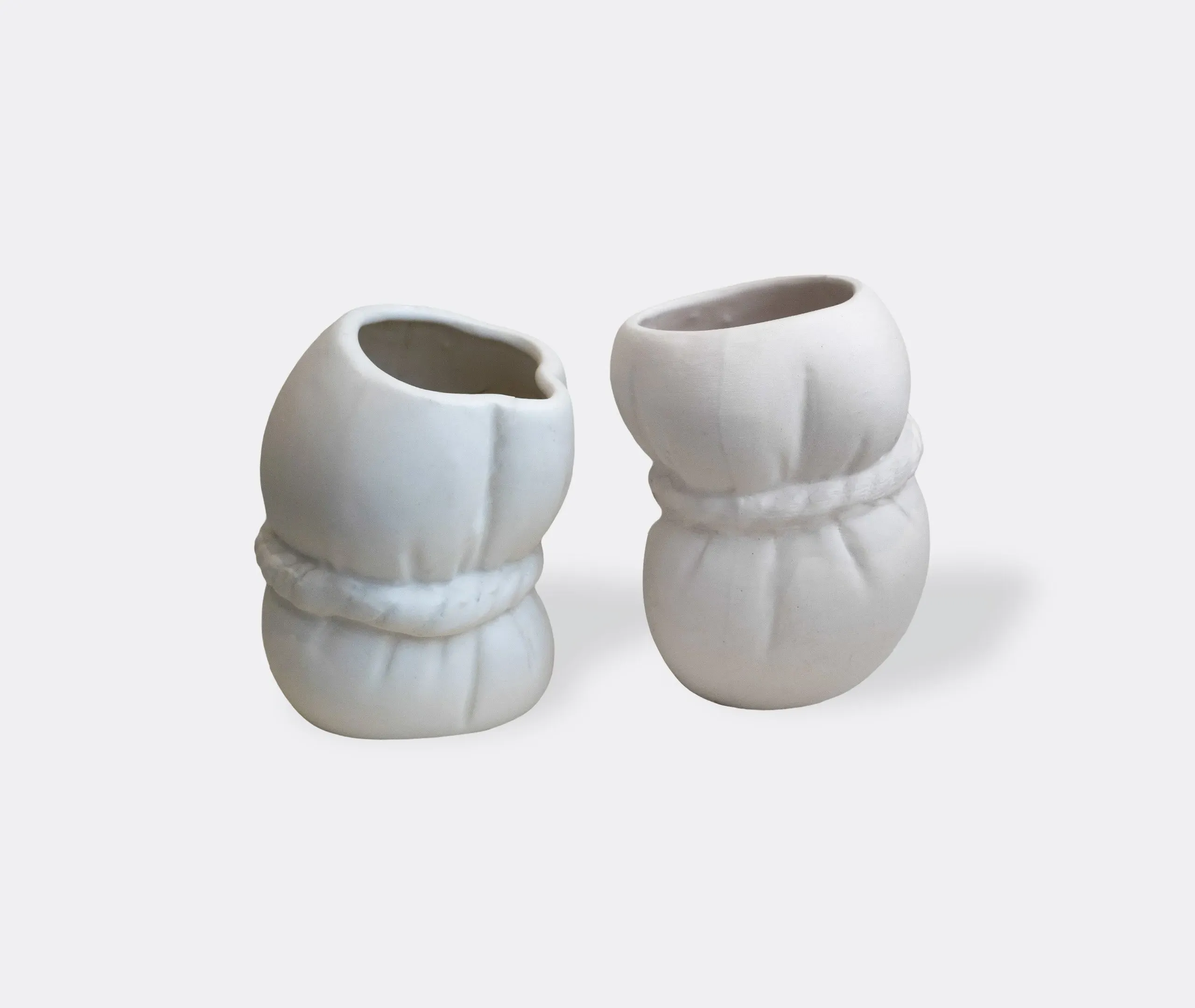 Two Misfits Vase Set - White, Ceramic