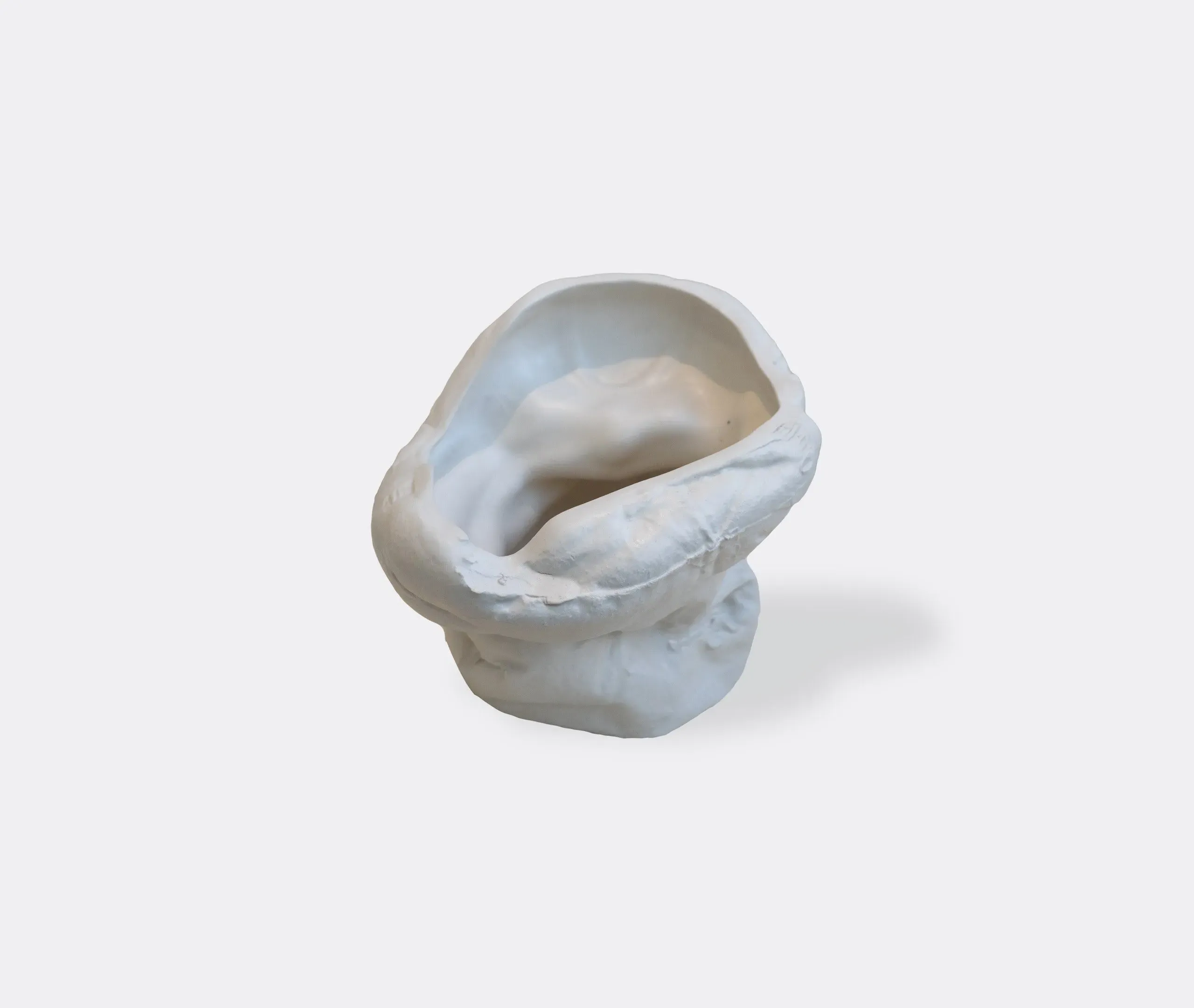 Well Wrapped Vase - White, Ceramic