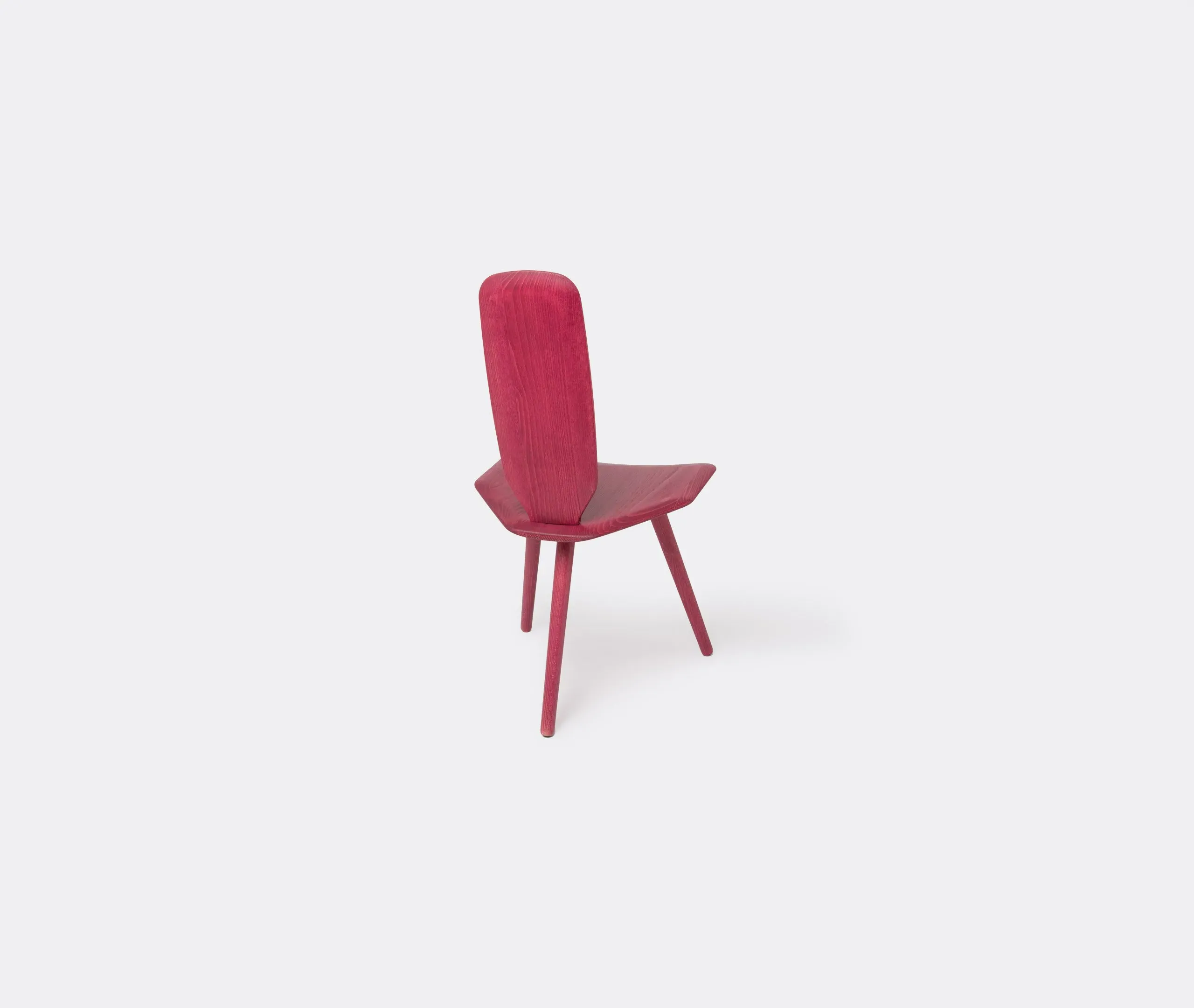 3-Leg High Chair with Cushion - Raspberry, Beech