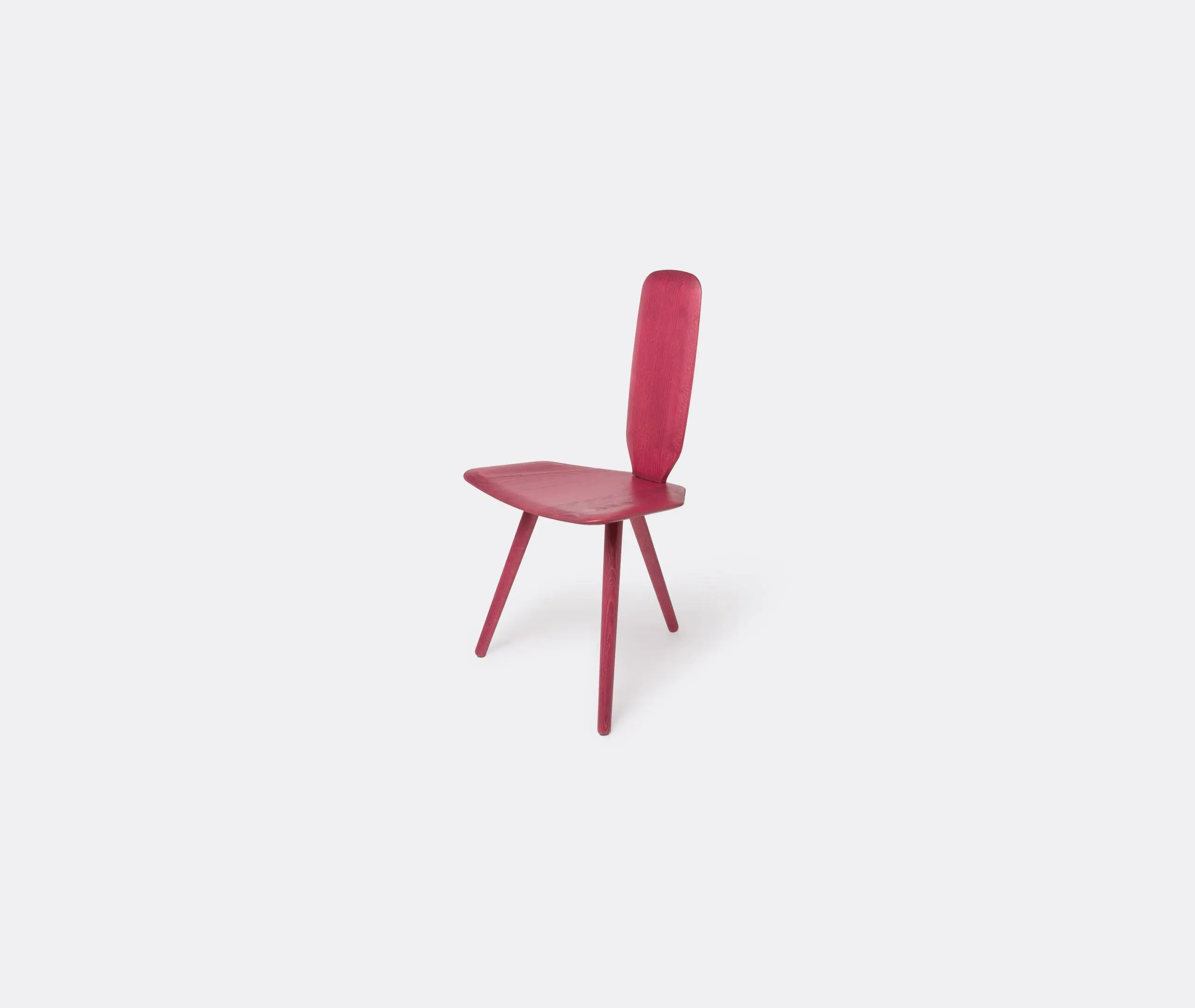 3-Leg High Chair with Cushion - Raspberry, Beech image