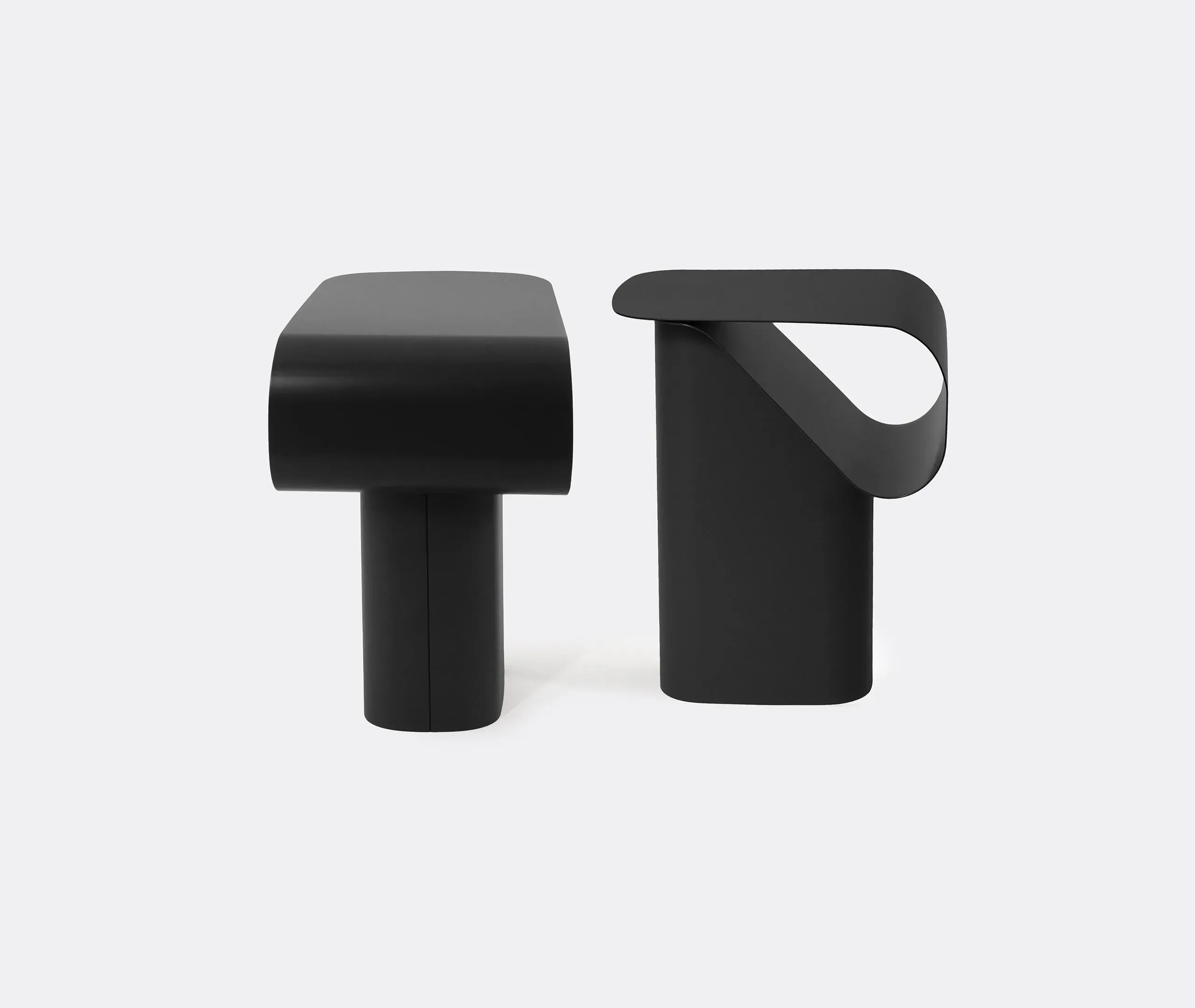 Revue Side Table - Black, Steel