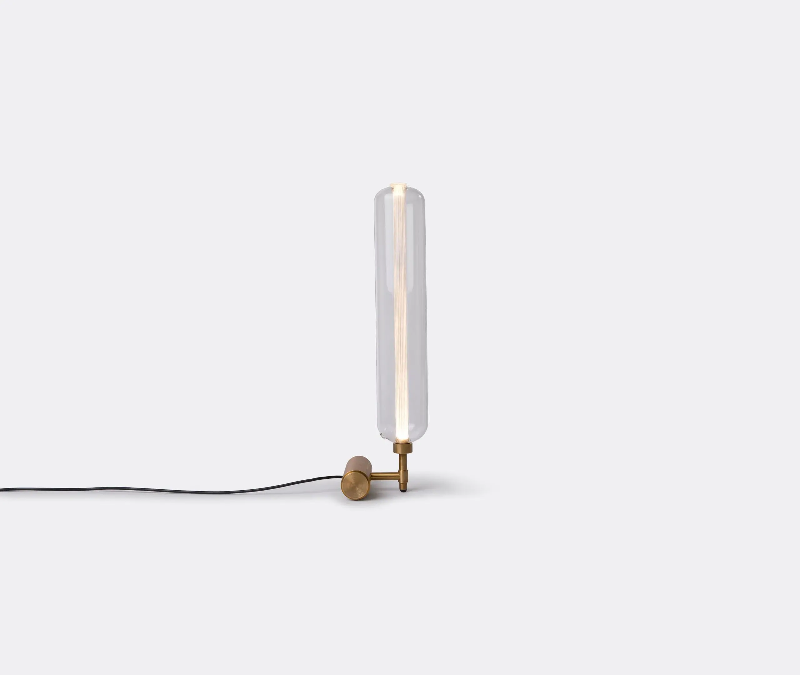 Table Lamp with Glass Cylinders - Brass