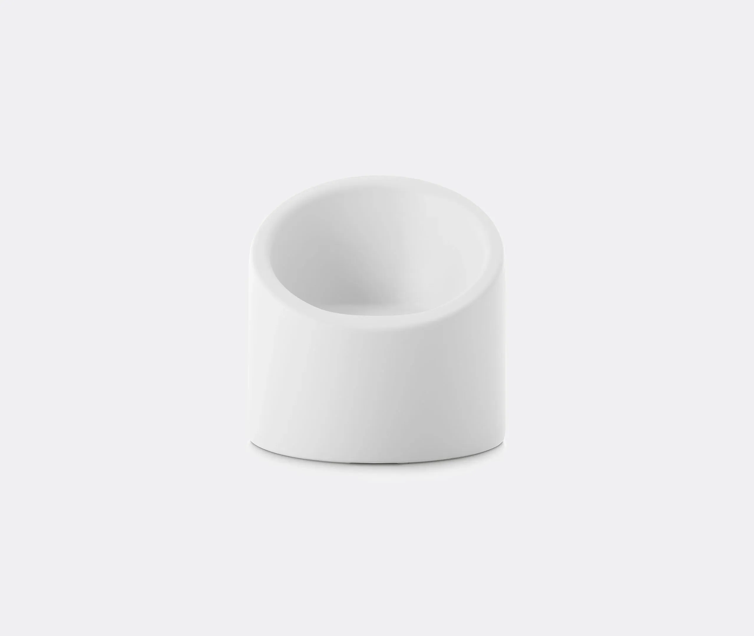 Armchair with Curved Design - White