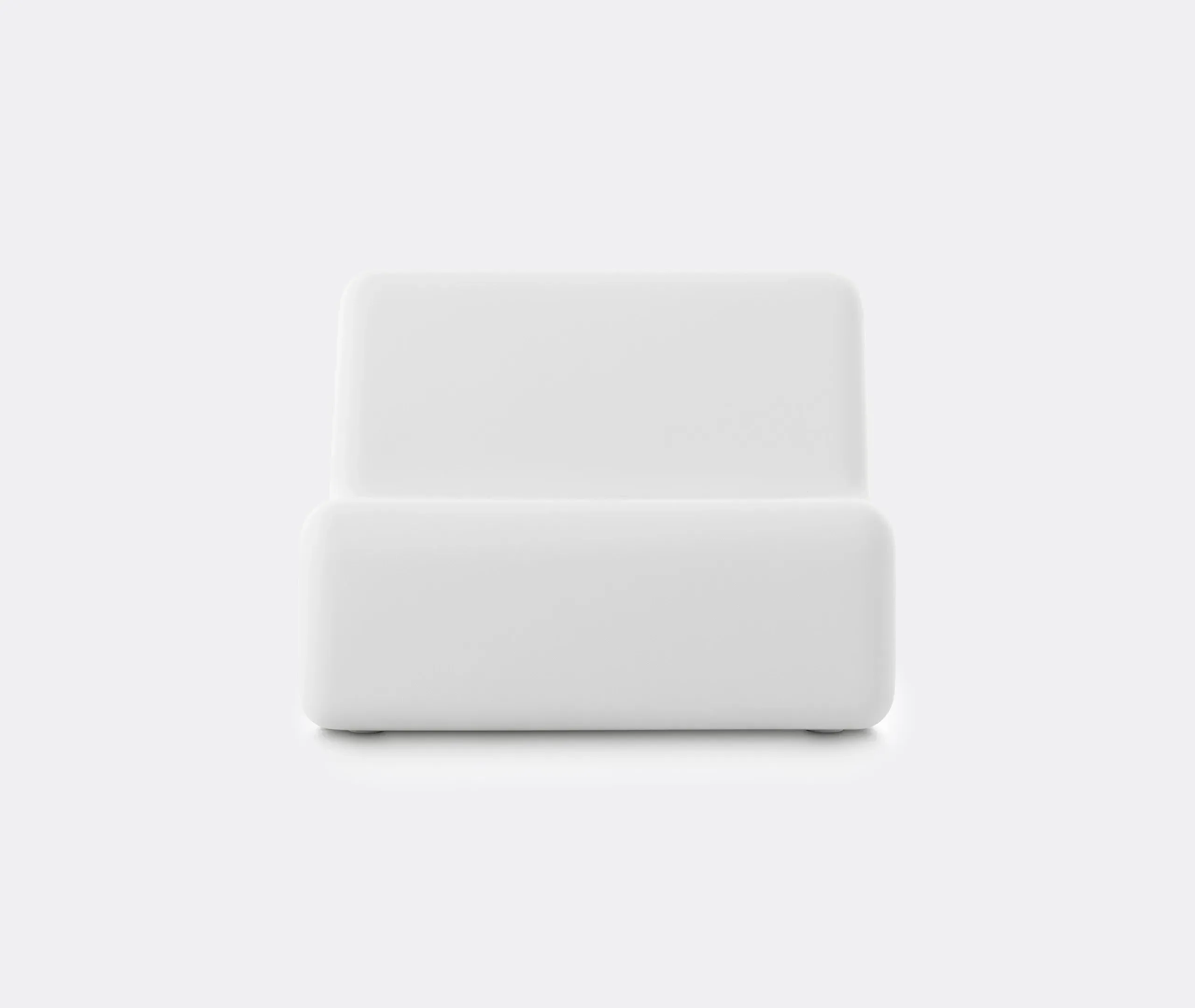 Armchair with Curved Design - White, Polyethylene