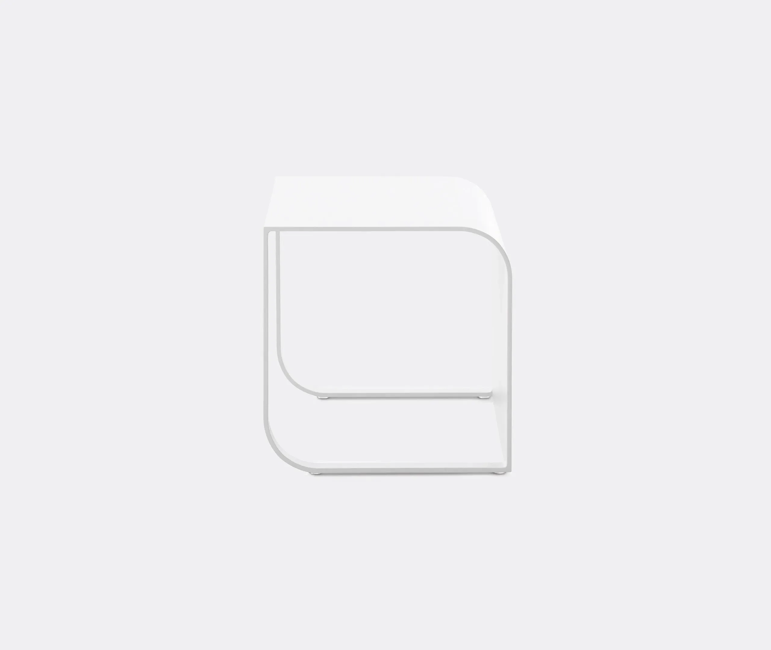 Arumi Console Table - White, Aluminium