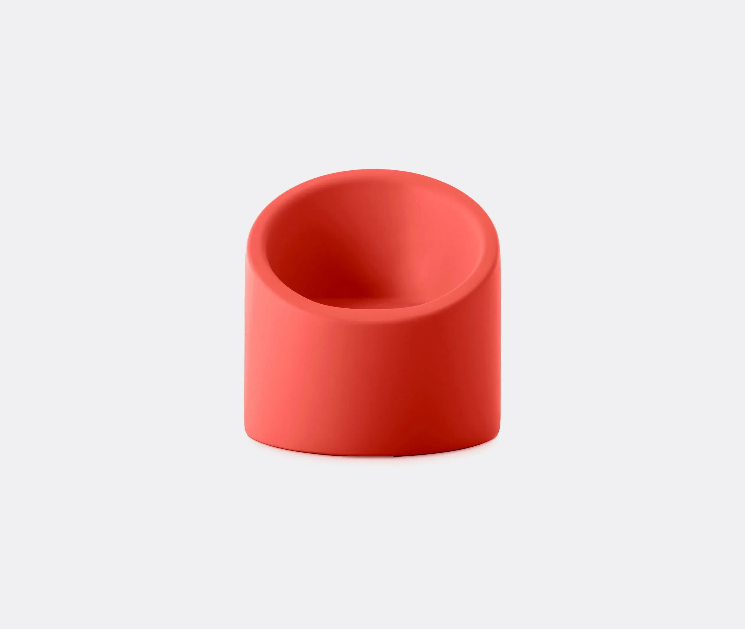 Outdoor Armchair with Oval Design - Red