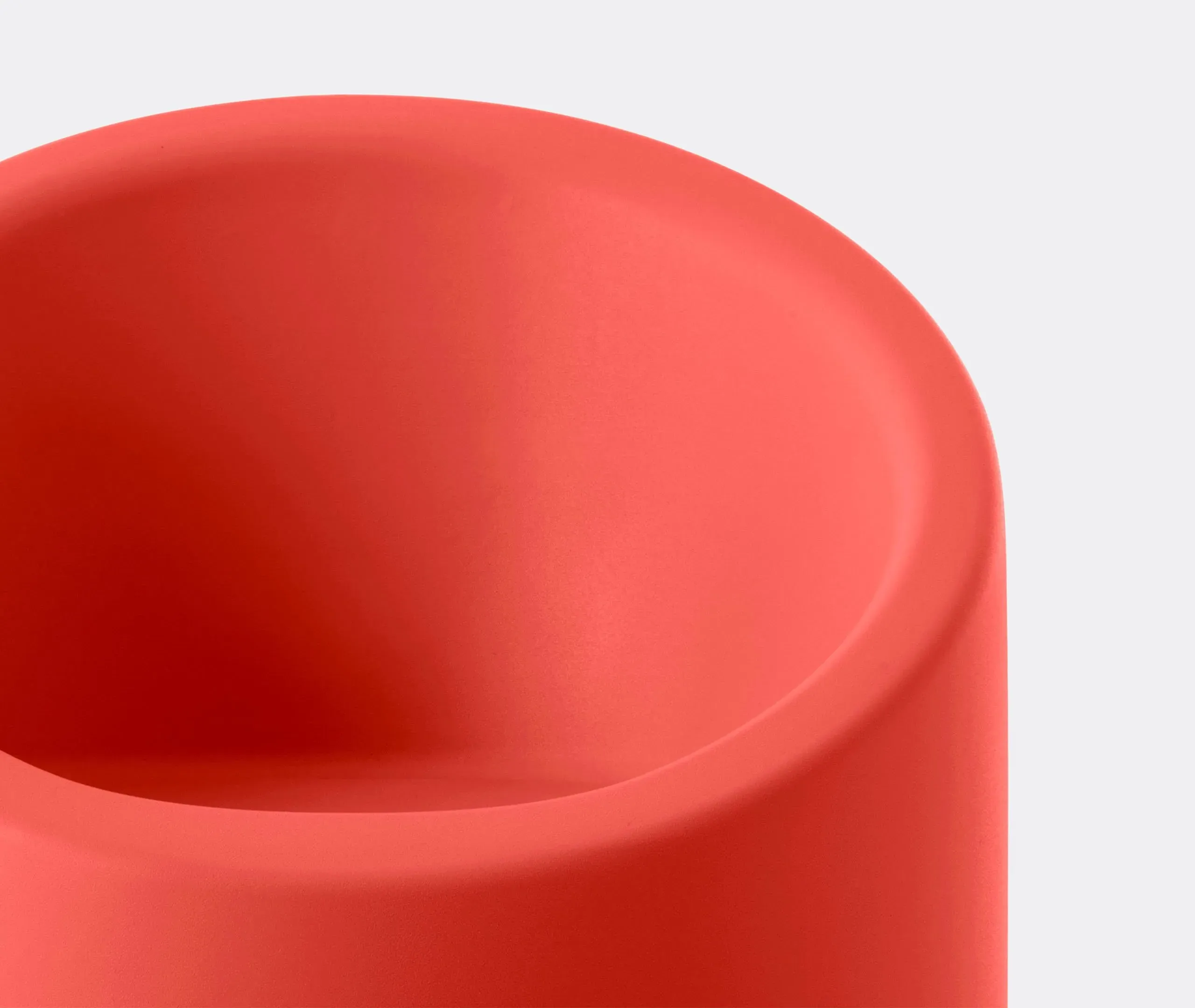 Outdoor Armchair with Oval Design - Red