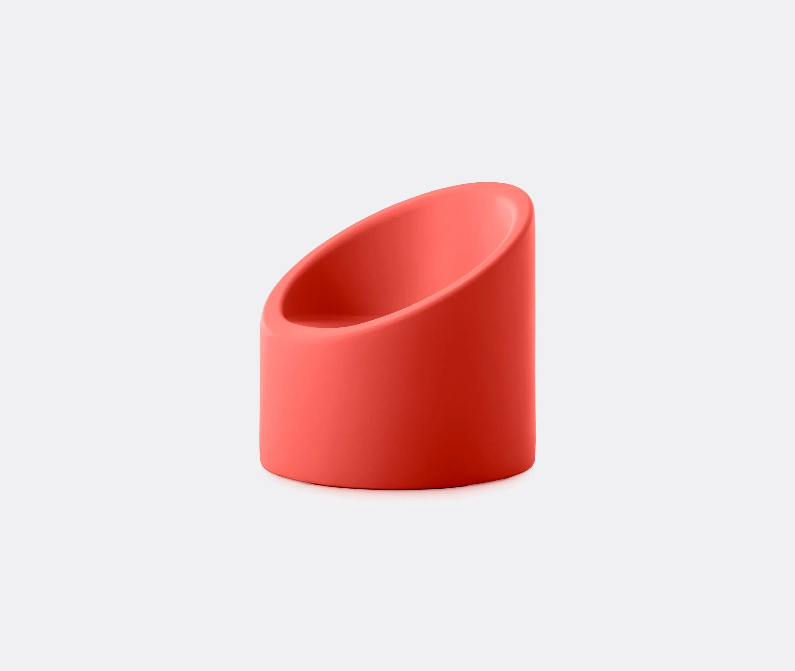 Outdoor Armchair with Oval Design - Red image