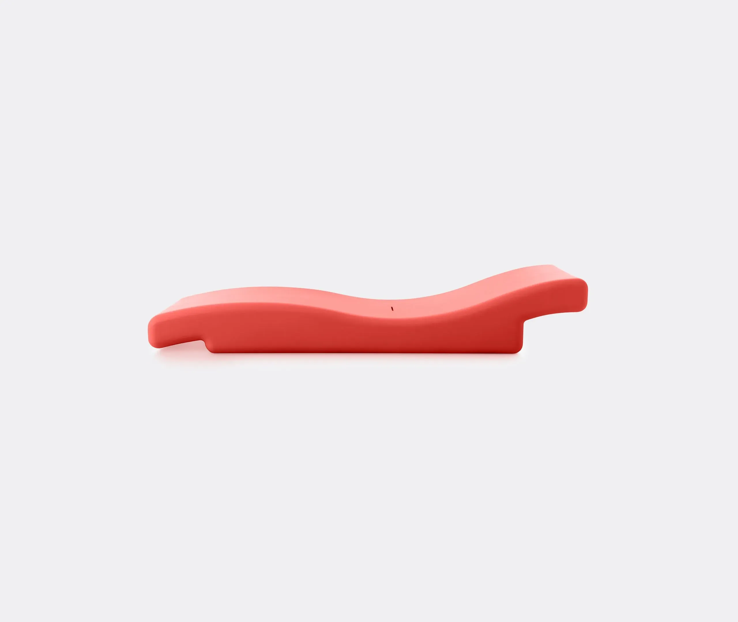 Outdoor Sunbed with Ergonomic Design - Red