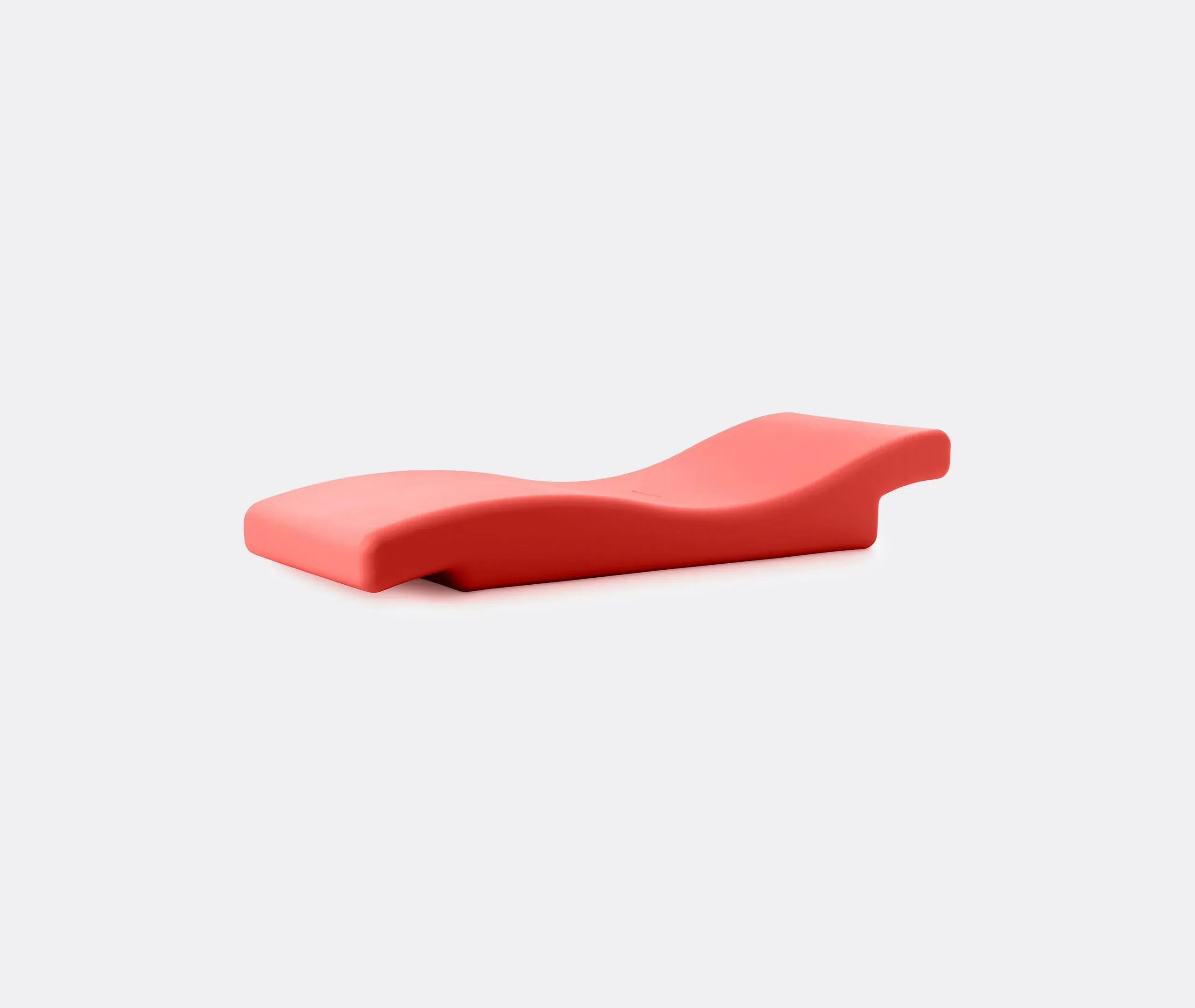 Outdoor Sunbed with Ergonomic Design - Red