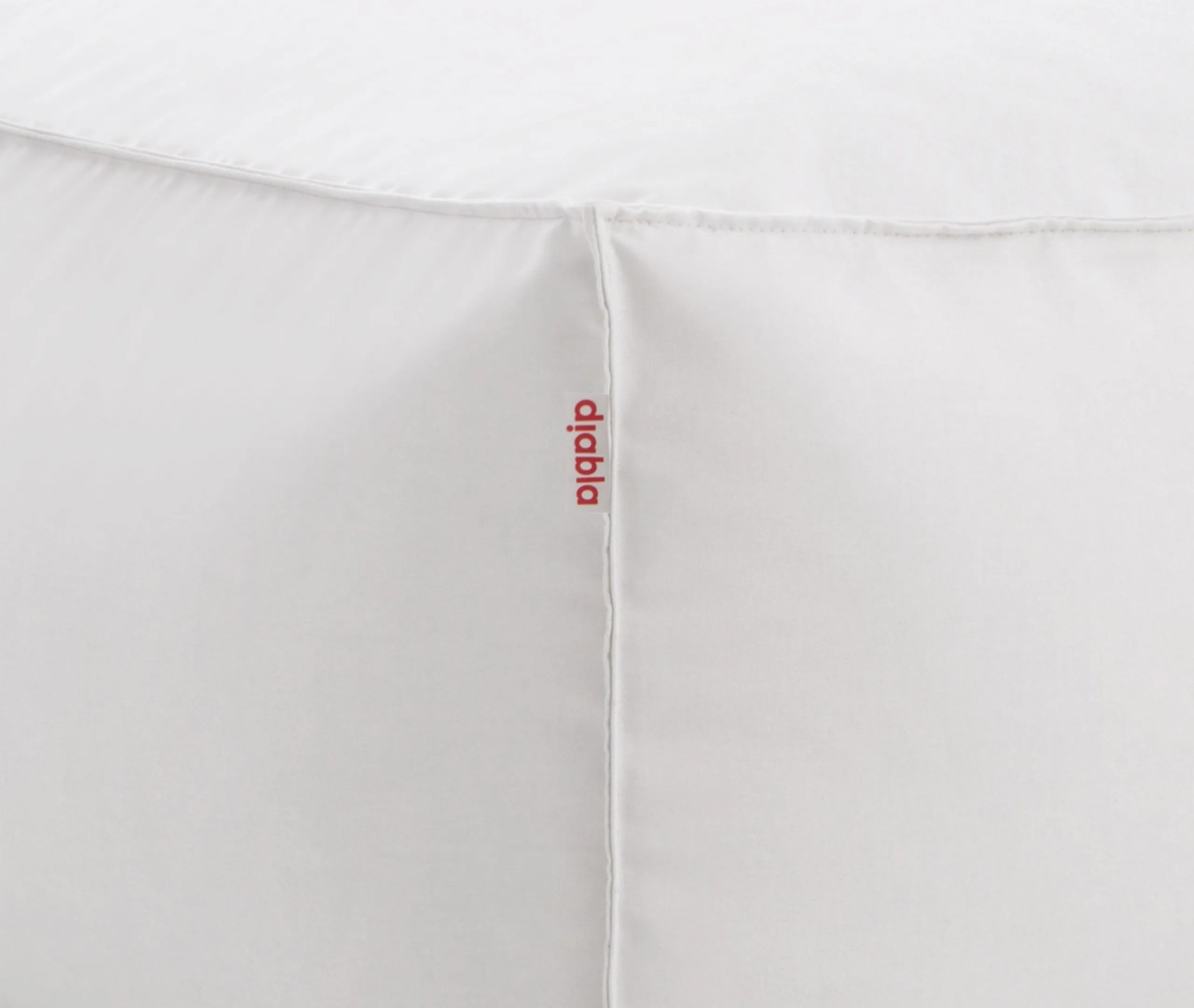 Sail Square Pouf - White