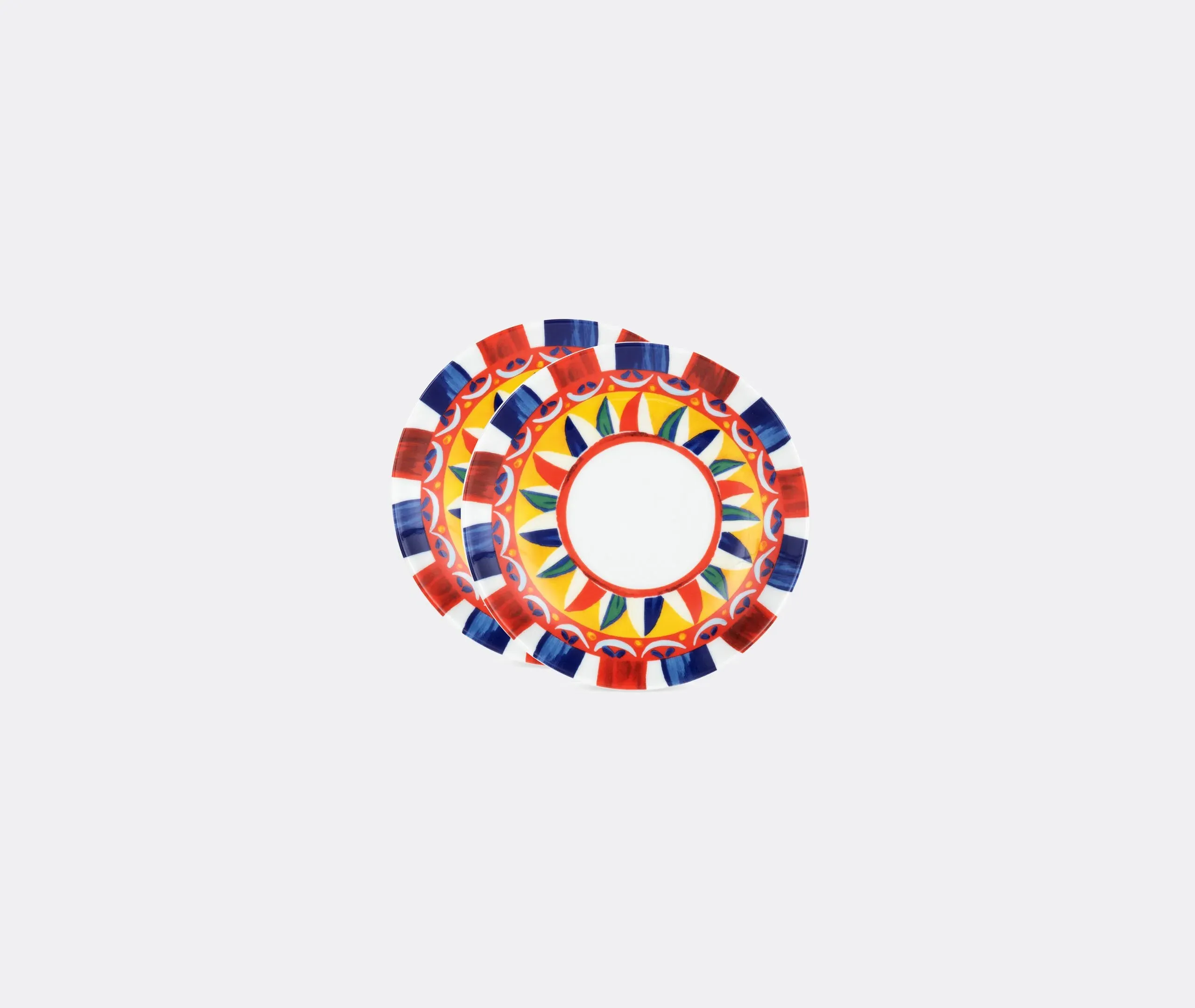 2-Piece Dessert Plate Set - Multicolor, Porcelain image