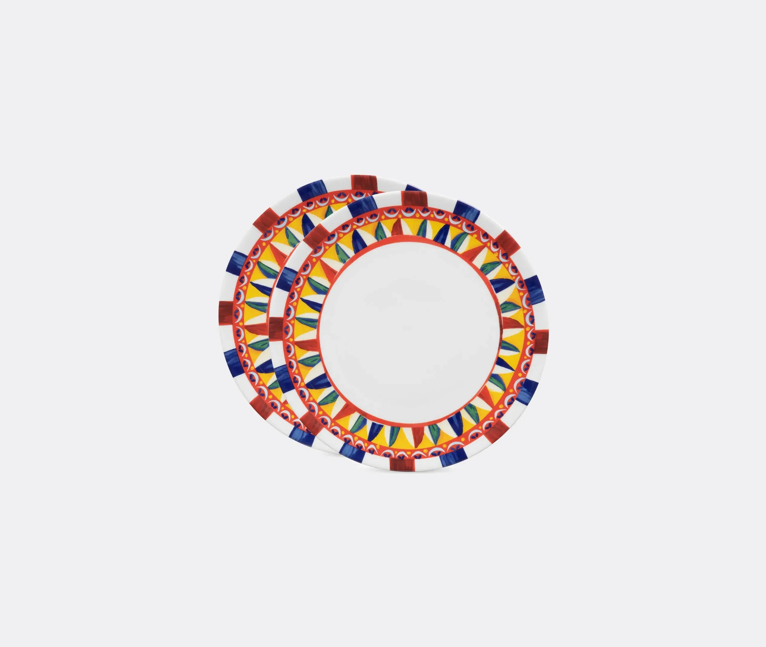 2-Piece Dinner Plate Set - Multicolor, Porcelain