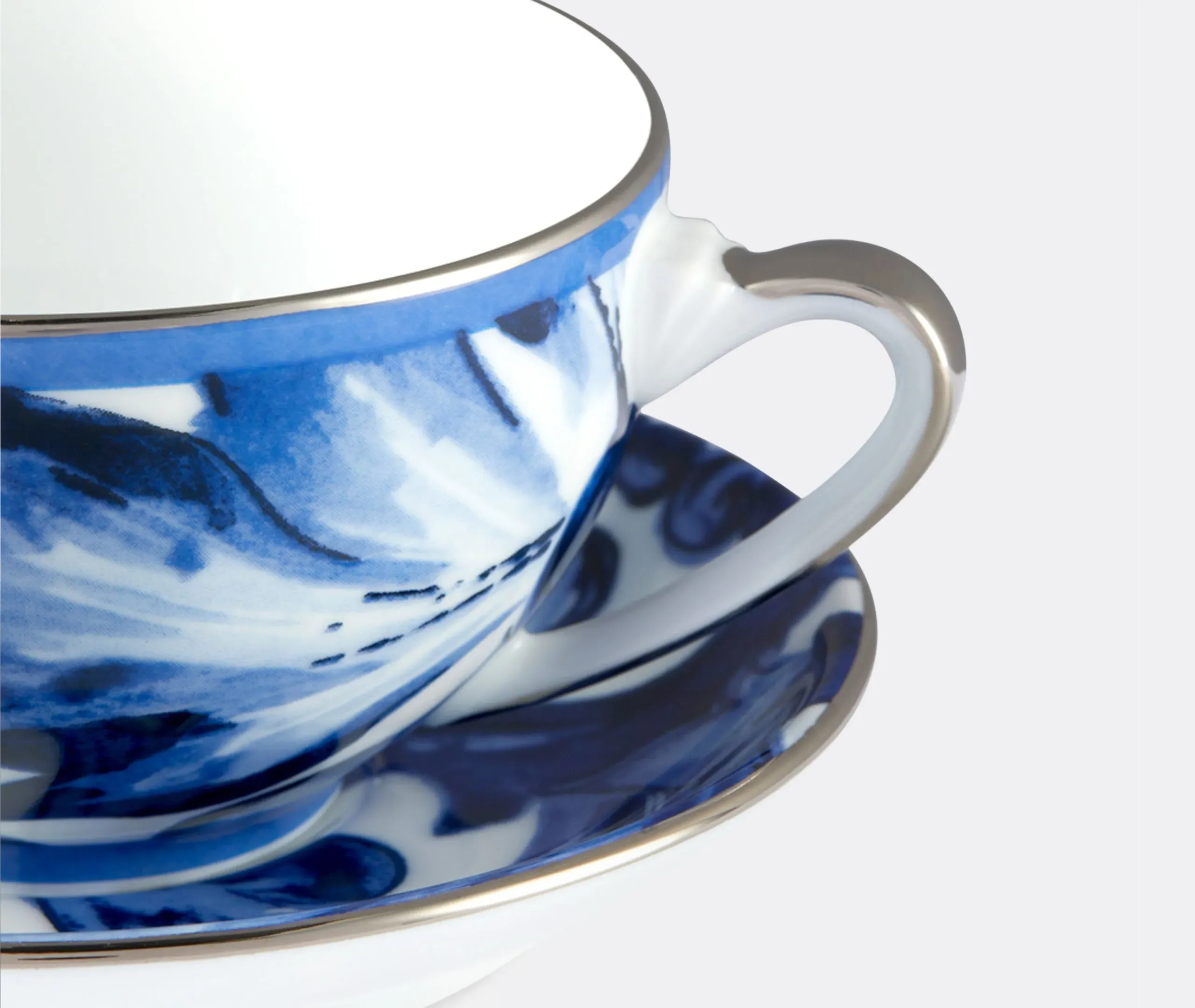 Blu Mediterraneo Teacup and Saucer - Multicolor
