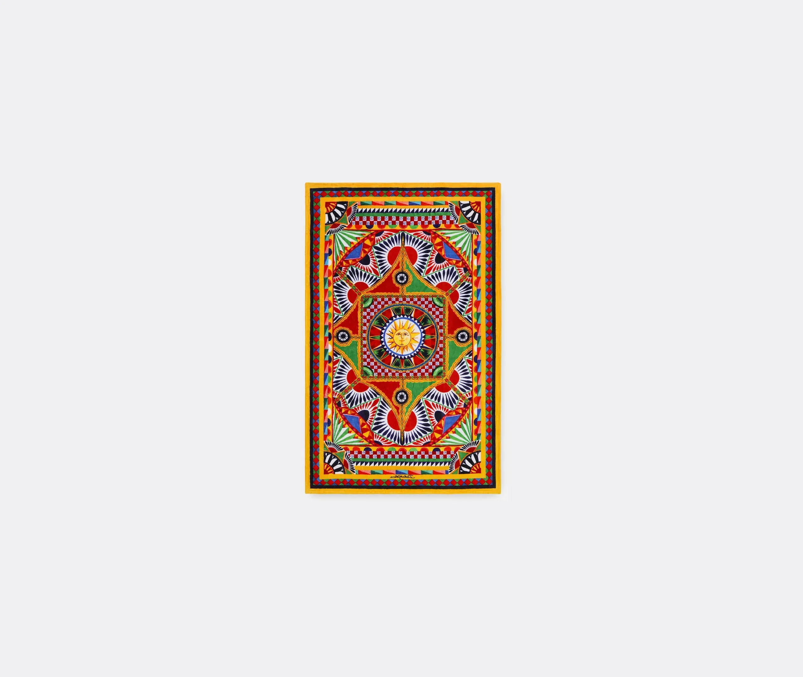 Carretto Beach Towel - Yellow, Cotton