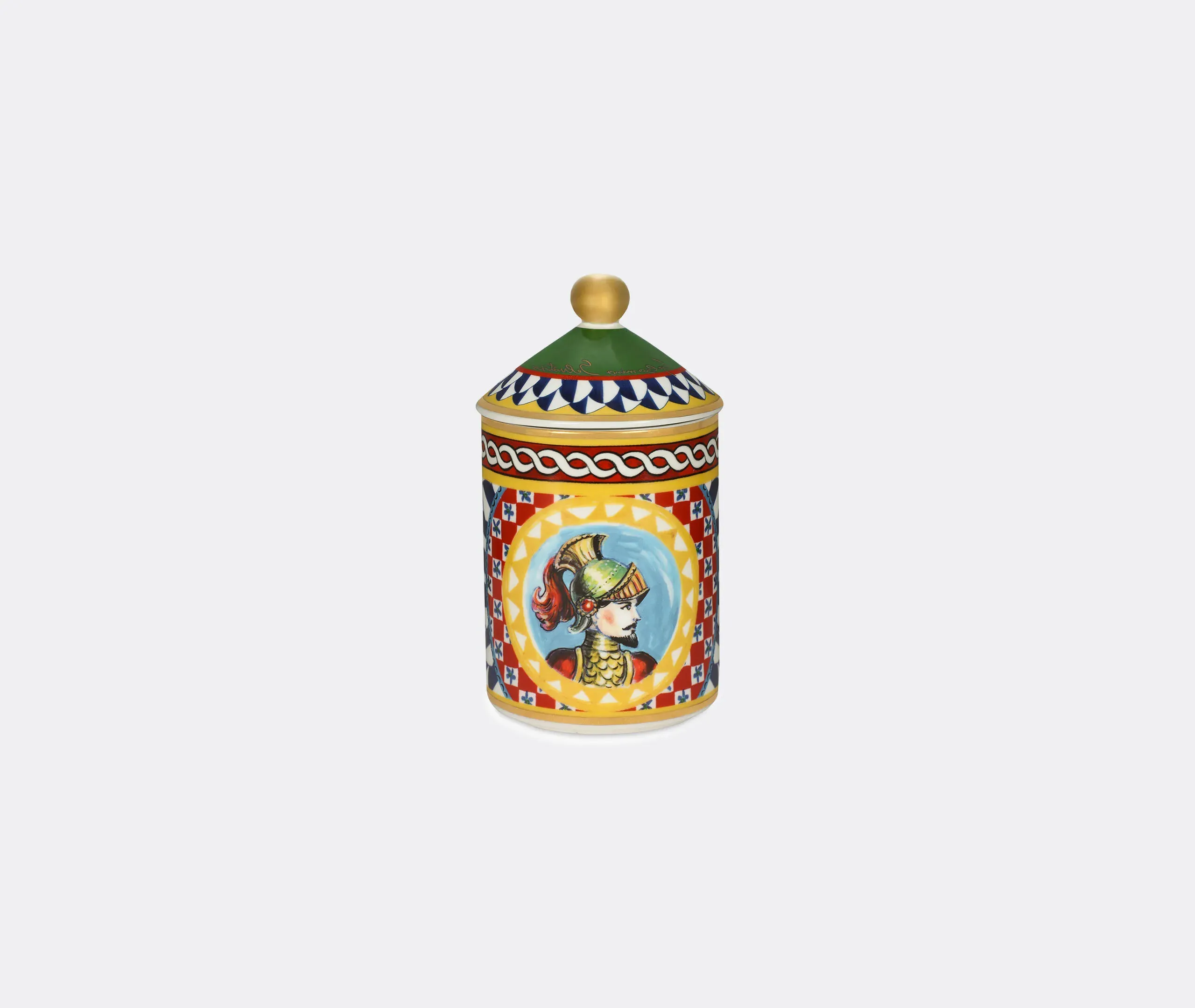 Carretto Porcelain Scented Candle Wild Jasmine - Green product