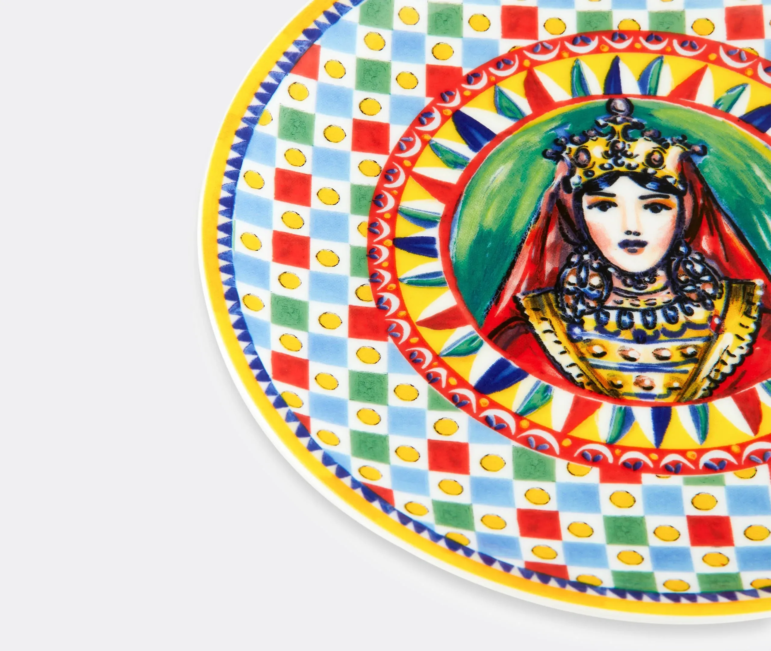 Carretto Siciliano Dessert Plate Set of Two - Multicolor