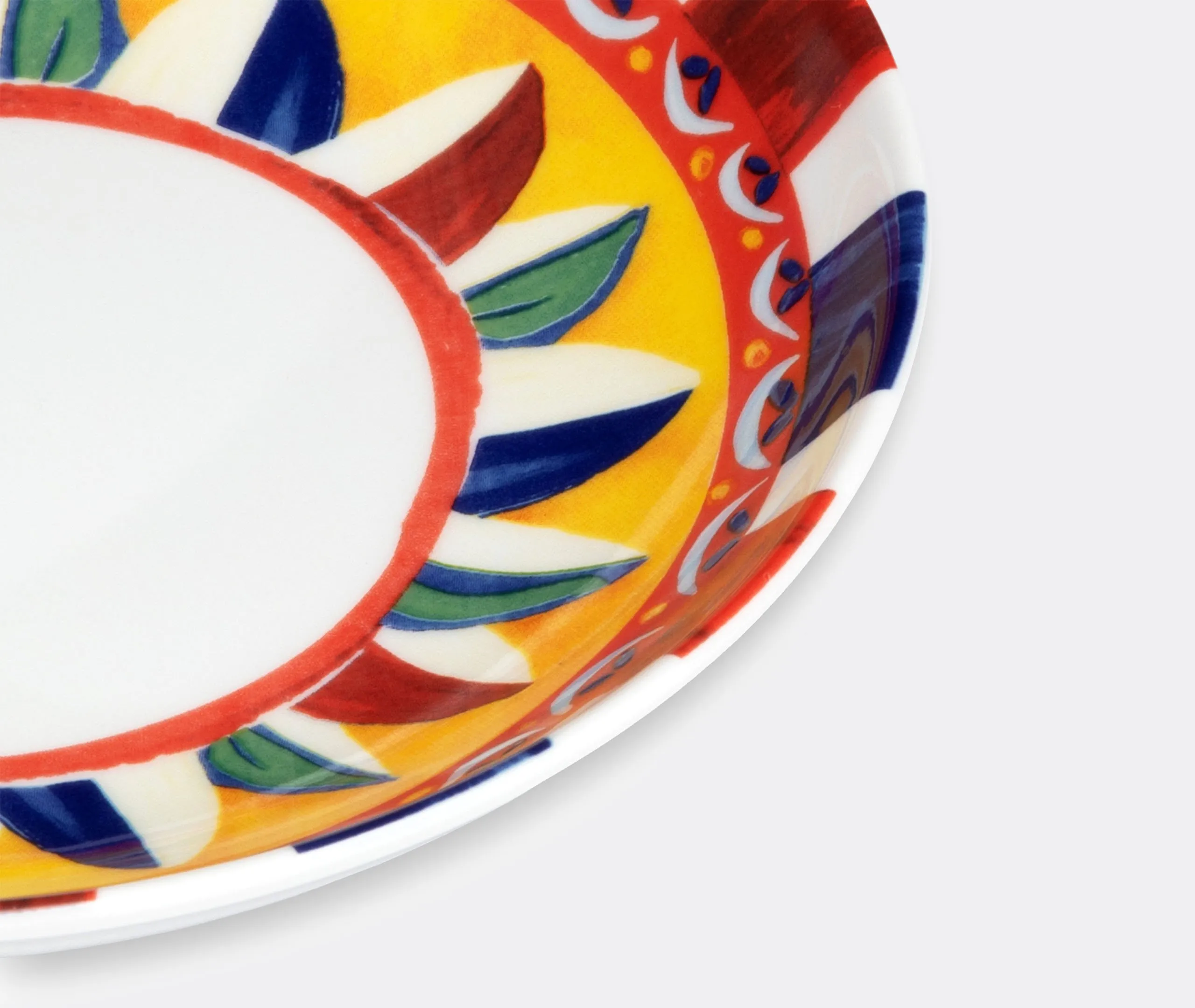 Carretto Siciliano Soup Plate Set of Two - Multicolor