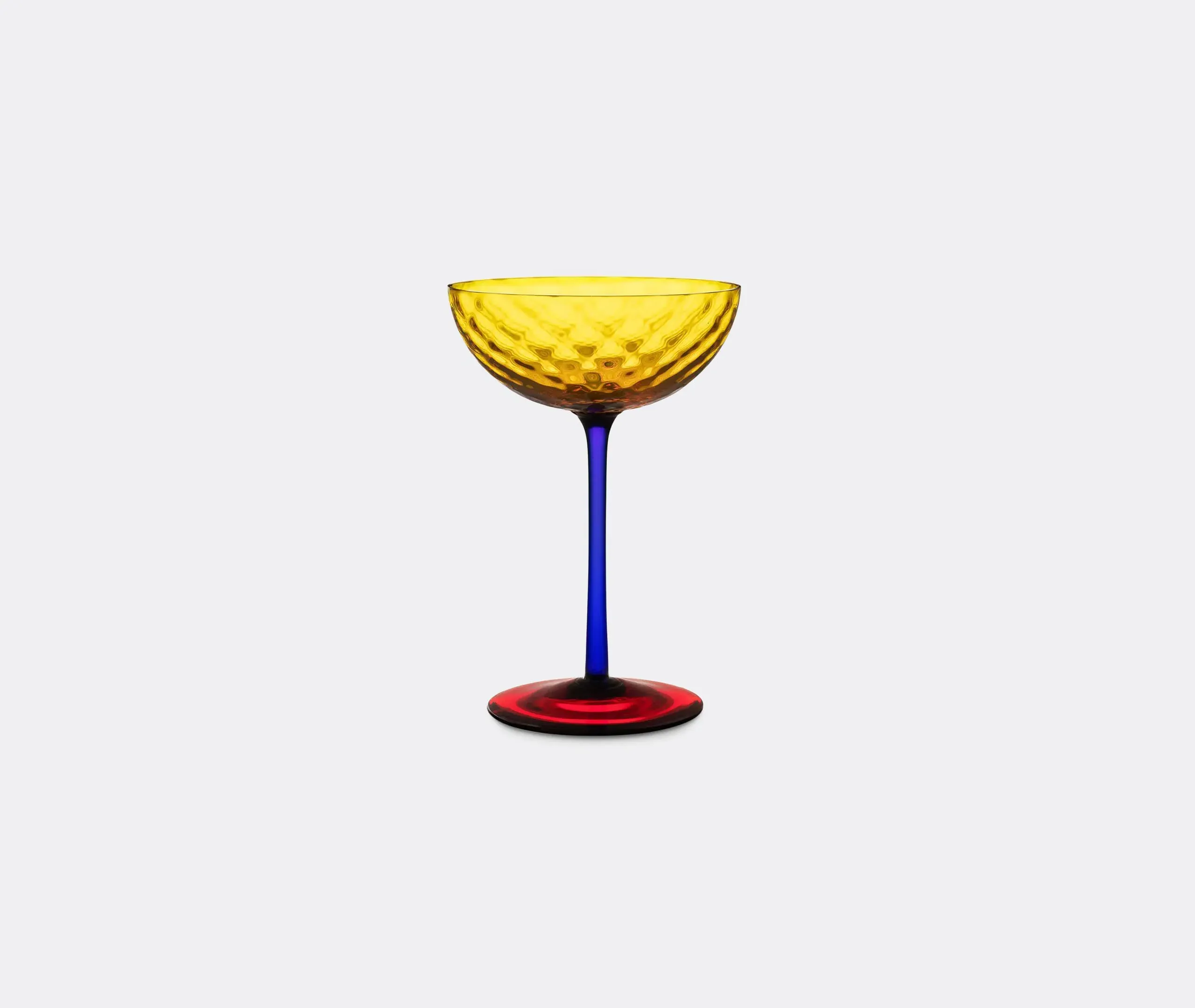 Champagne Glass - Yellow, Murano Glass image