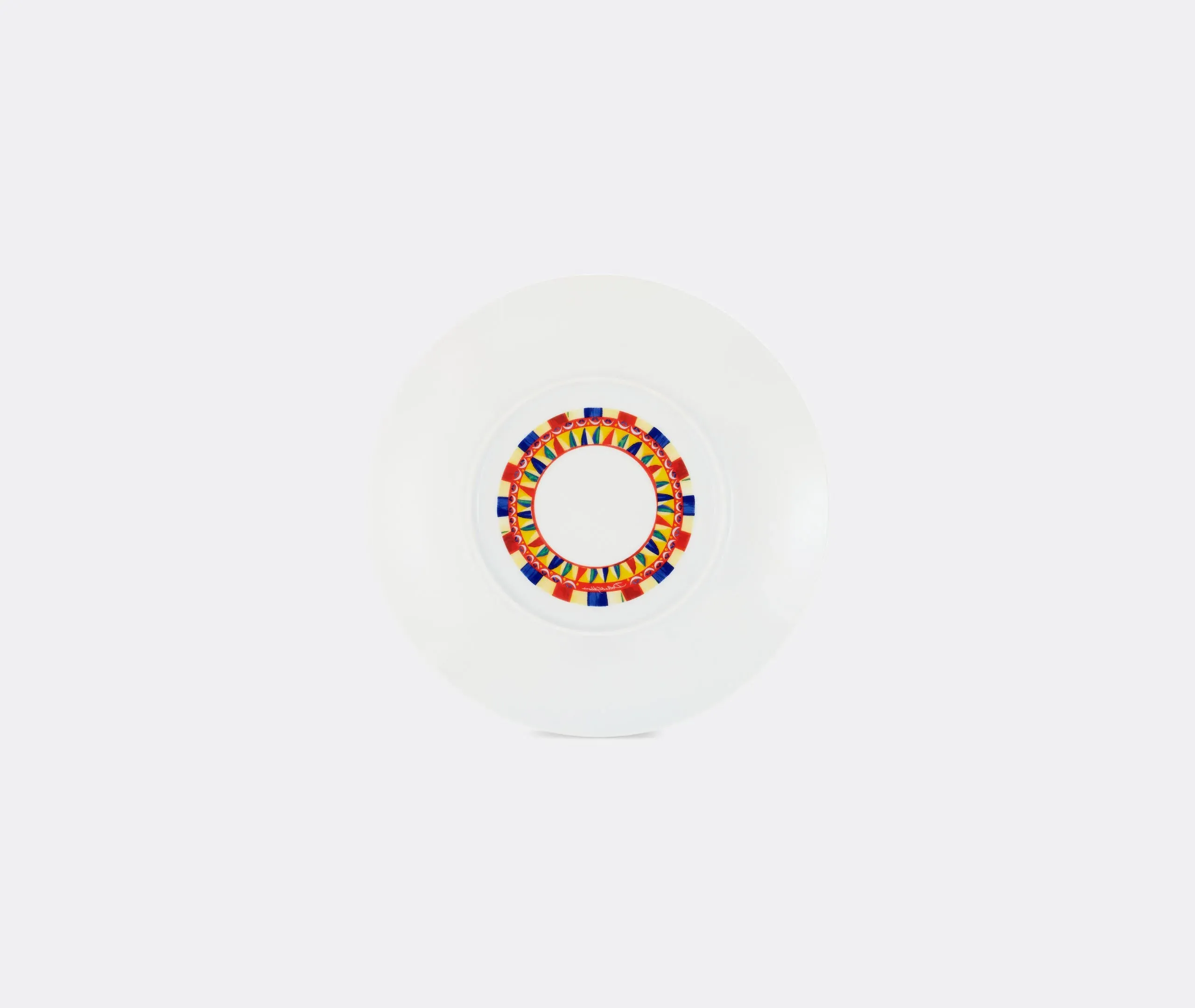 Charger Plate with Motif - Multicolor, Porcelain