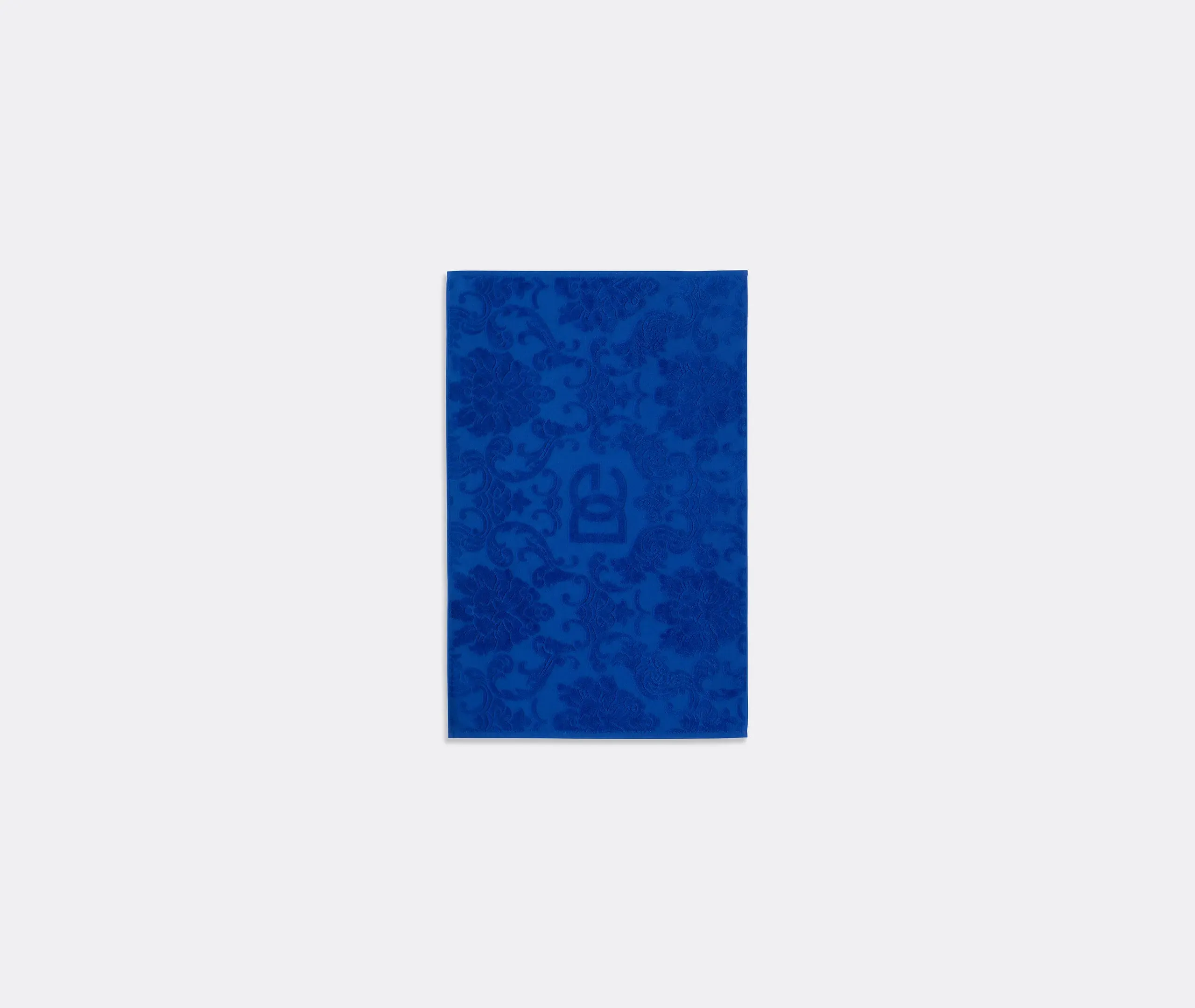 D&G Logo Jacquard Bath Mat - Blue, Terry Cotton product