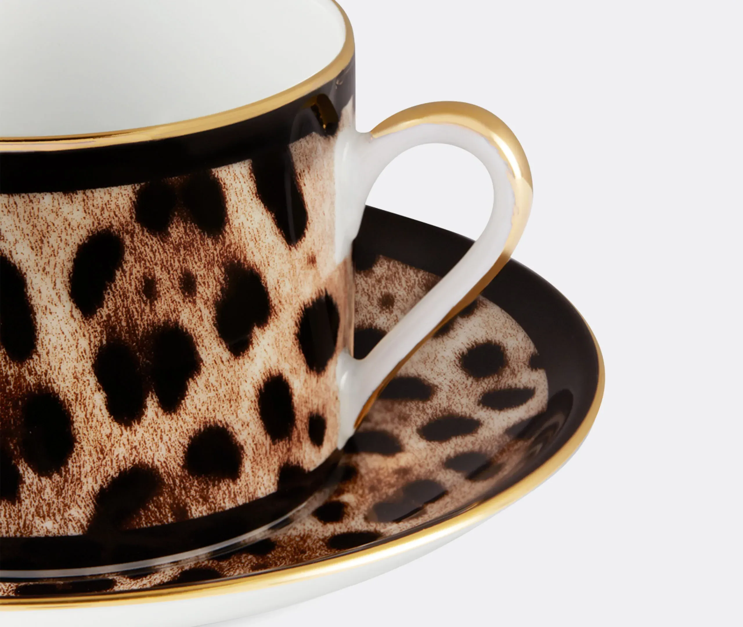 Dolce&Gabbana Casa Leopardo Teacup and Saucer Set - Multicolor alternate view