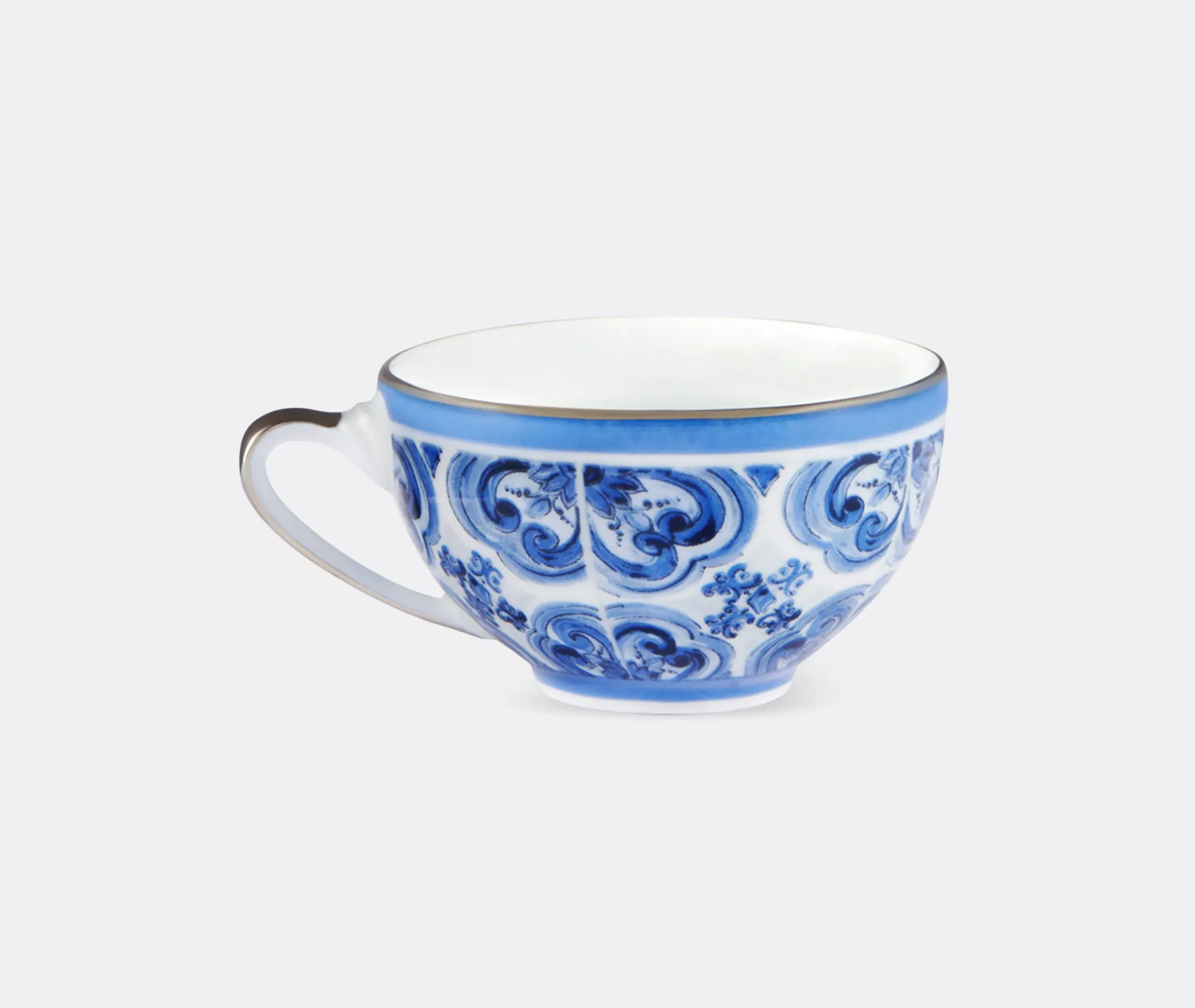 Espresso Cup and Saucer Set - Blue, Porcelain