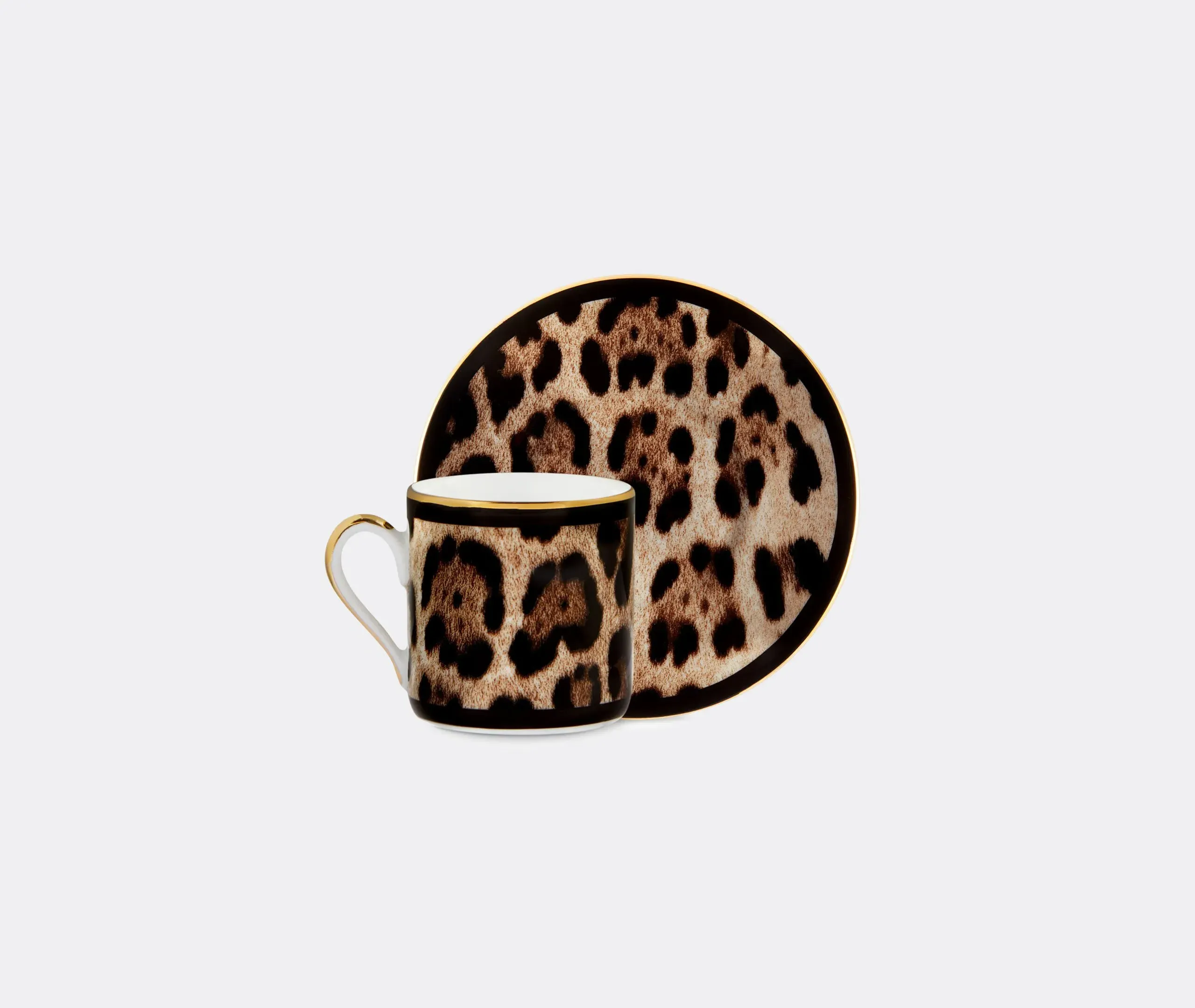 Espresso Cup and Saucer Set - Multicolor, Ceramic