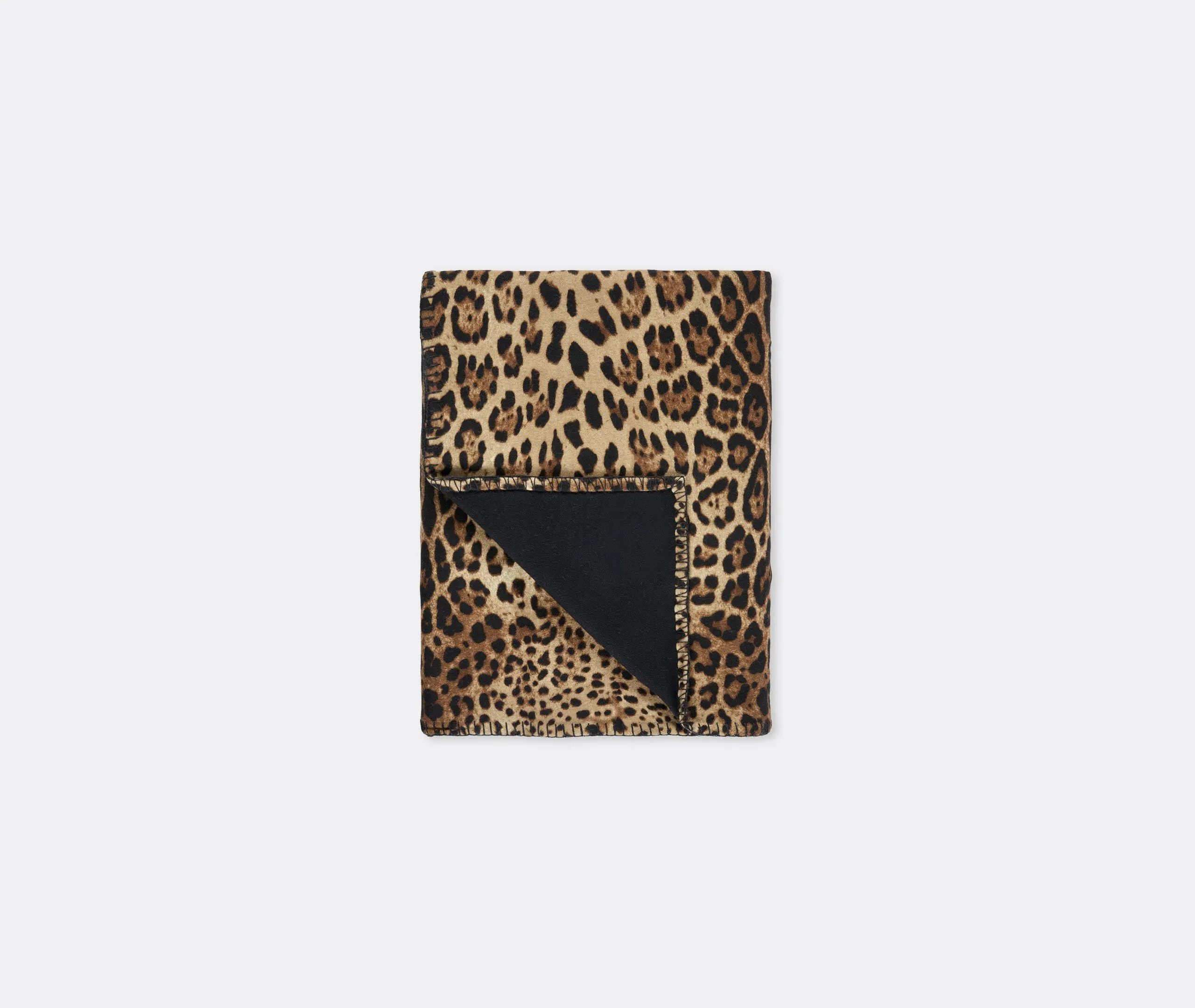 Leopard Print Blanket - Multicolor, Wool Silk