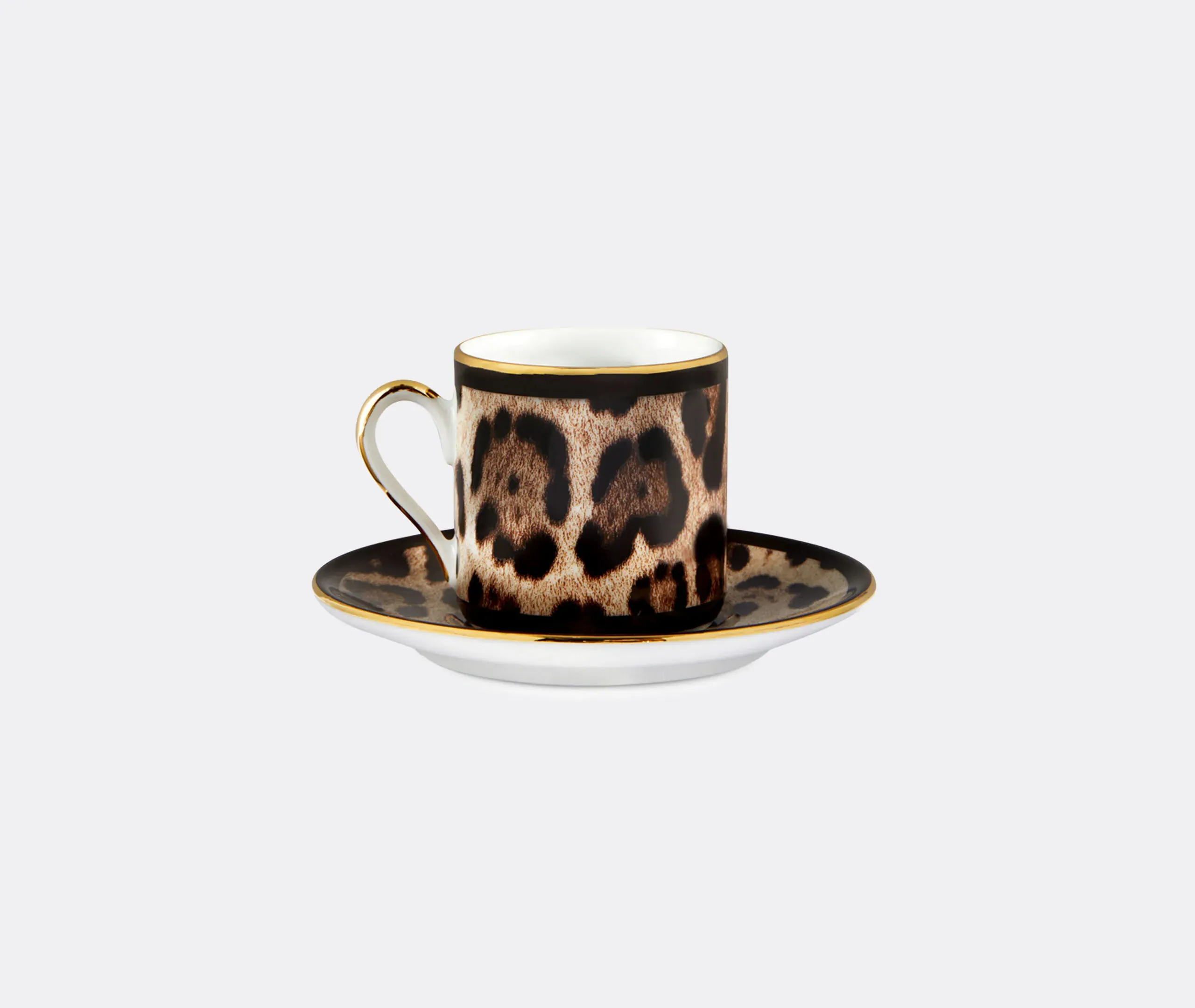 Leopardo Espresso Cup And Saucer Set - Multicolor image
