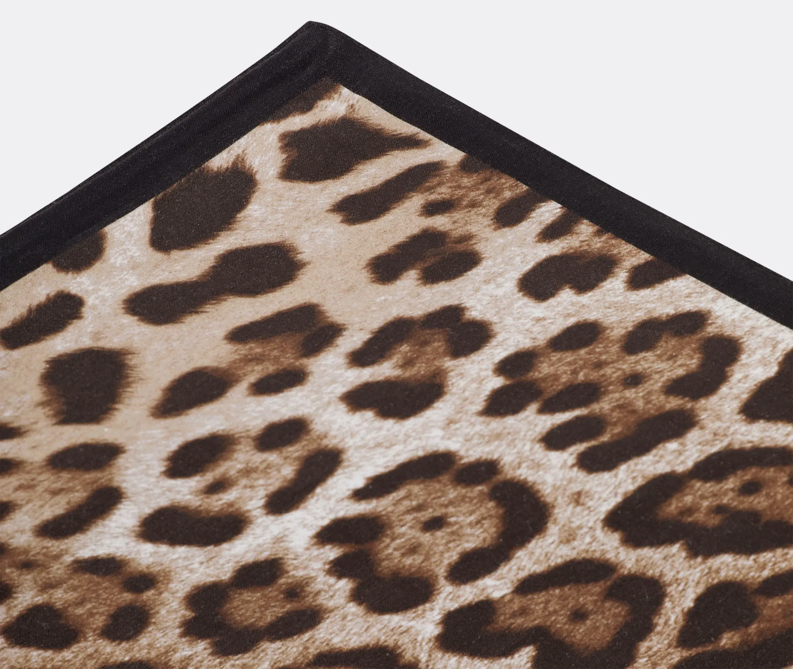 Leopardo Linen Placemat And Napkin Set - Multicolor