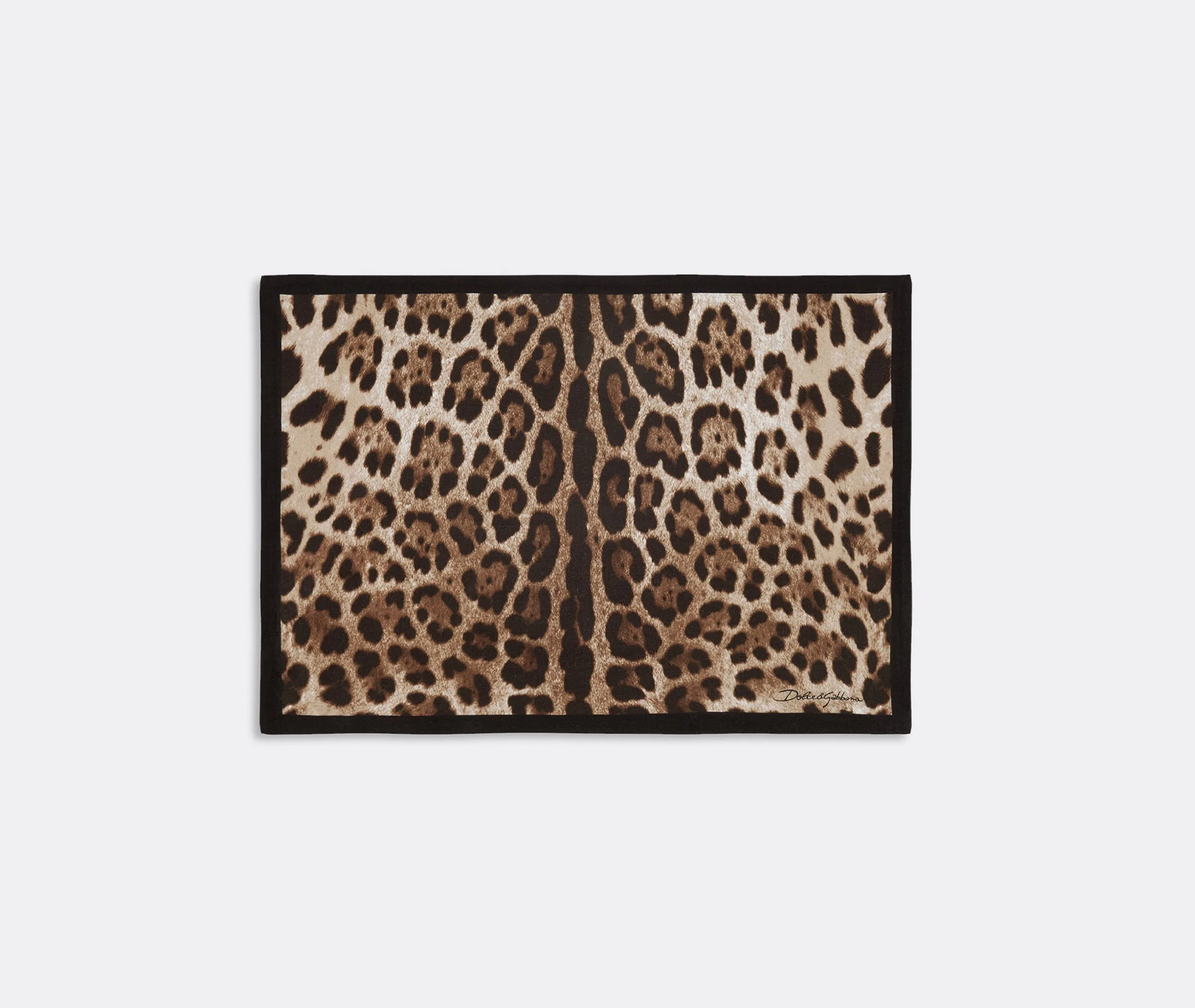 Leopardo Linen Placemat And Napkin Set - Multicolor