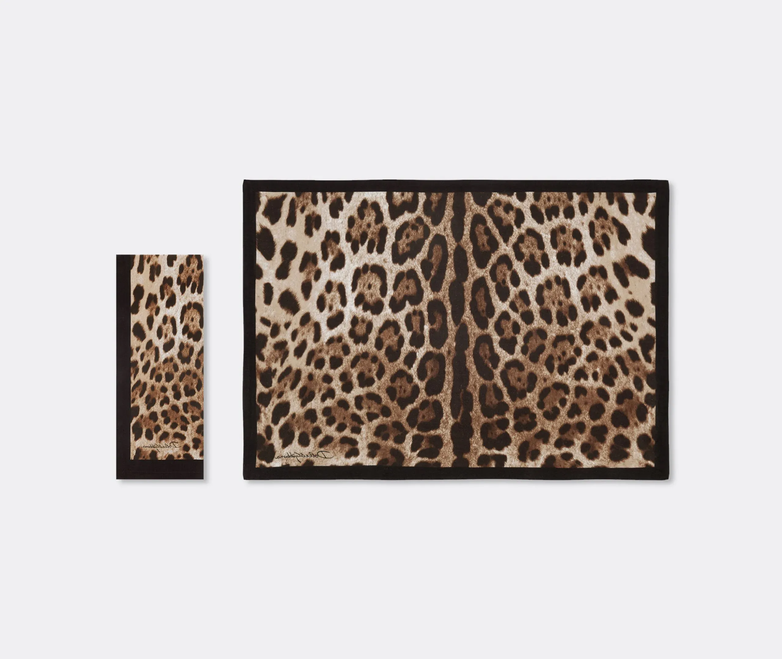 Leopardo Linen Placemat And Napkin Set - Multicolor image