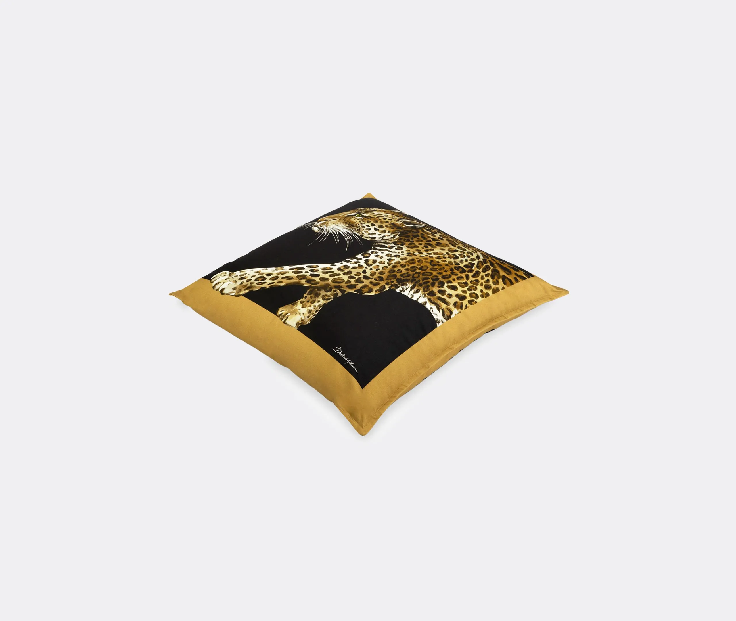 Leopardo Medium Canvas Cushion - Multicolor