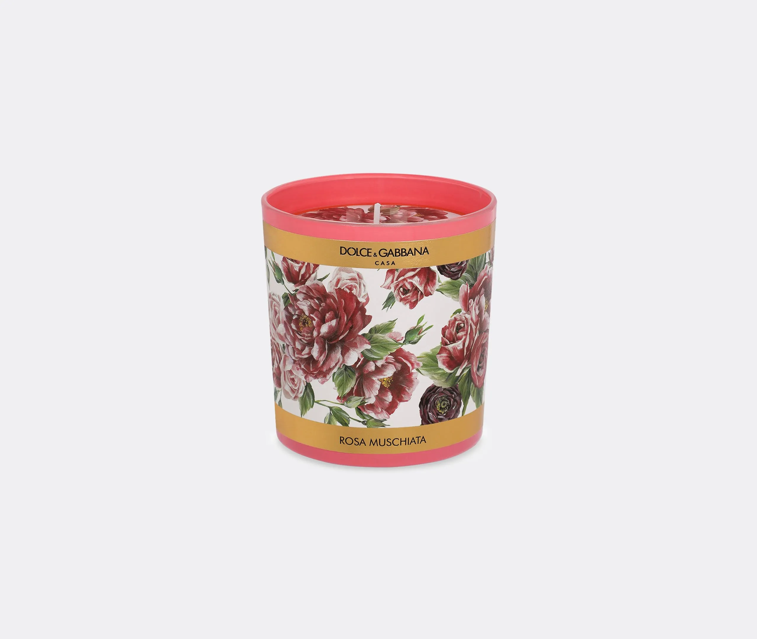 Musk Rose Scented Candle - Multicolor Glass image