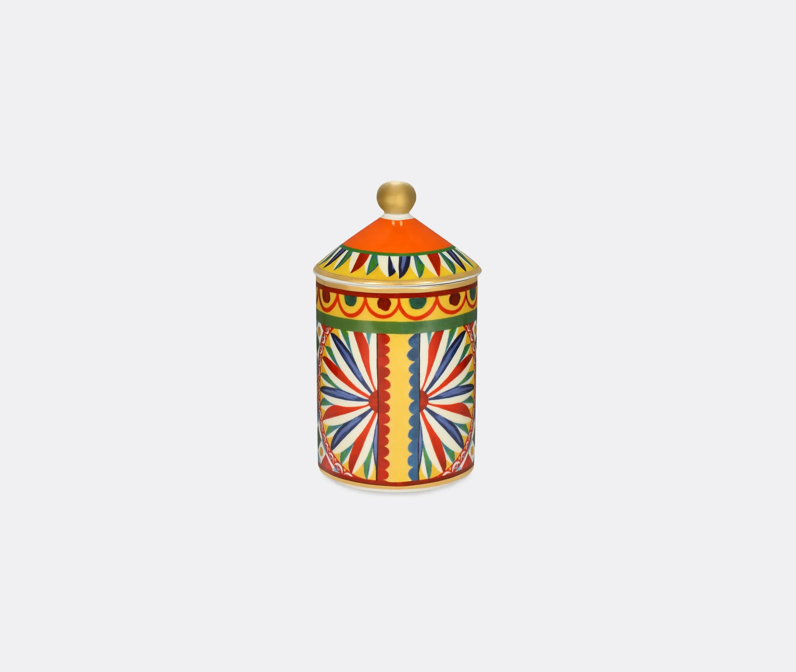 Scented Candle with Lid - Red, Porcelain