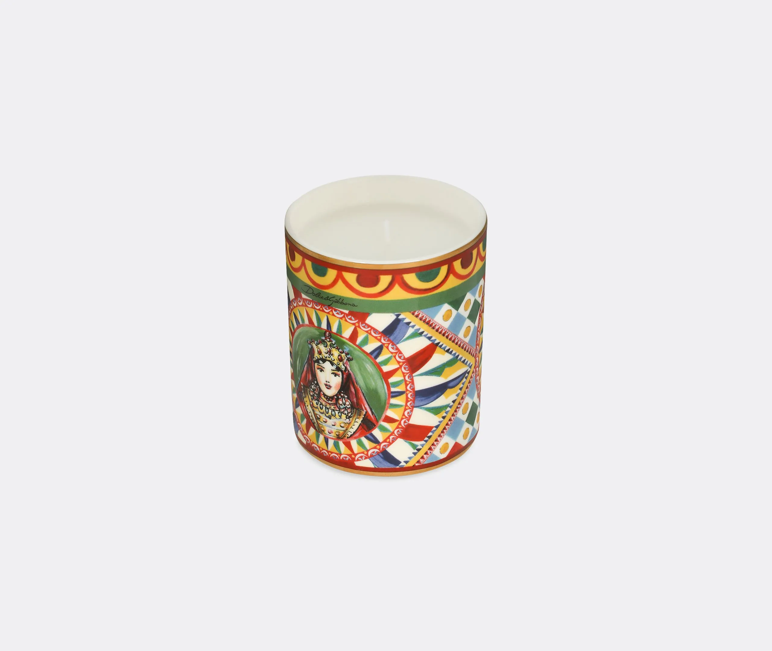 Scented Candle with Lid - Red, Porcelain