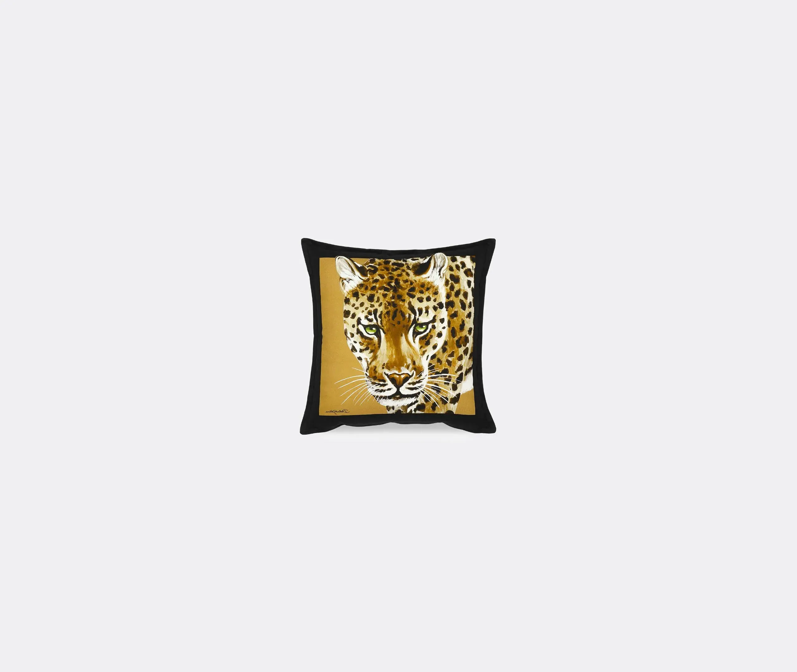 Small Canvas Cushion with Leopard Print - Multicolor image