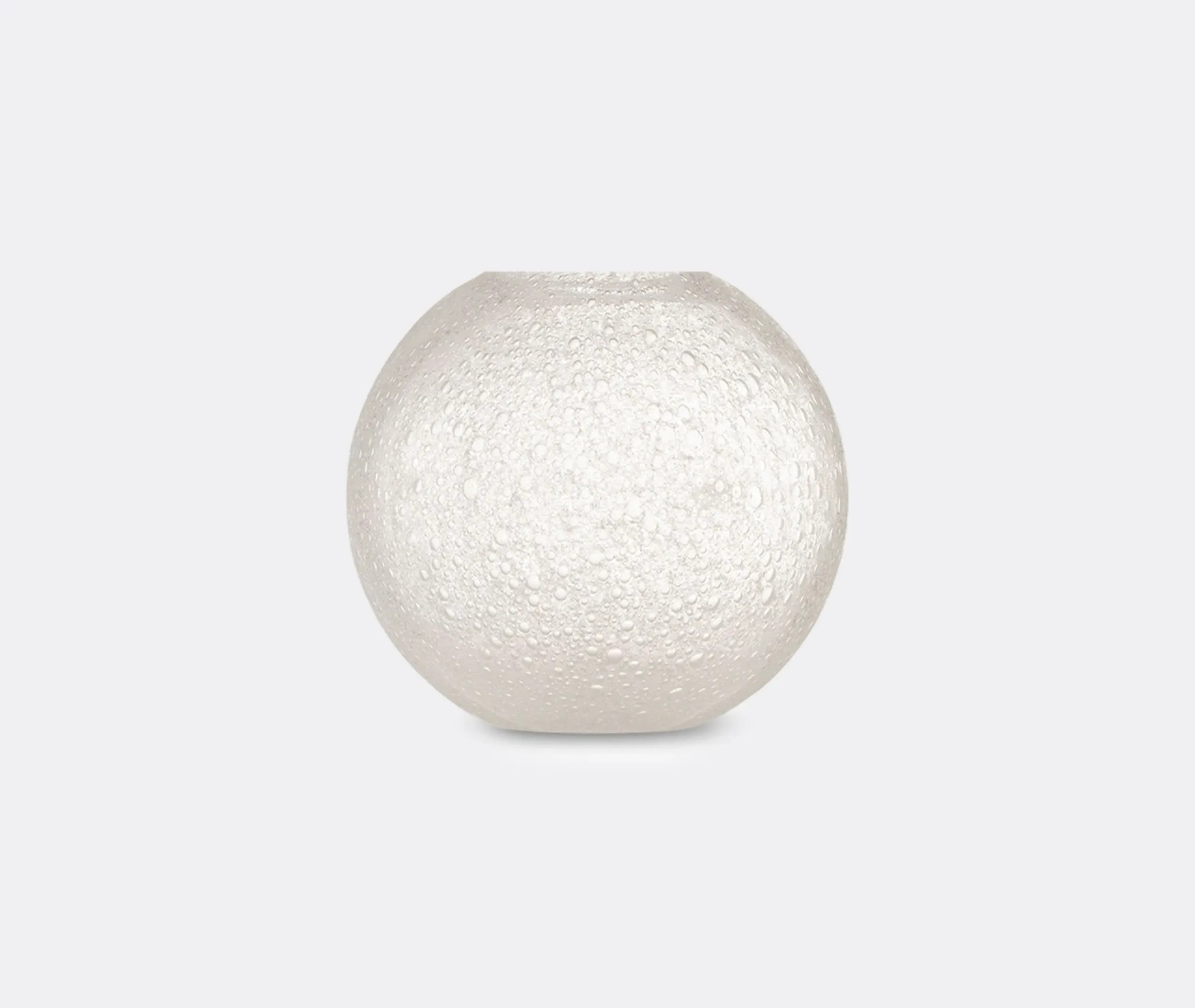 Spherical Glass Vase - Clear, Murano Glass